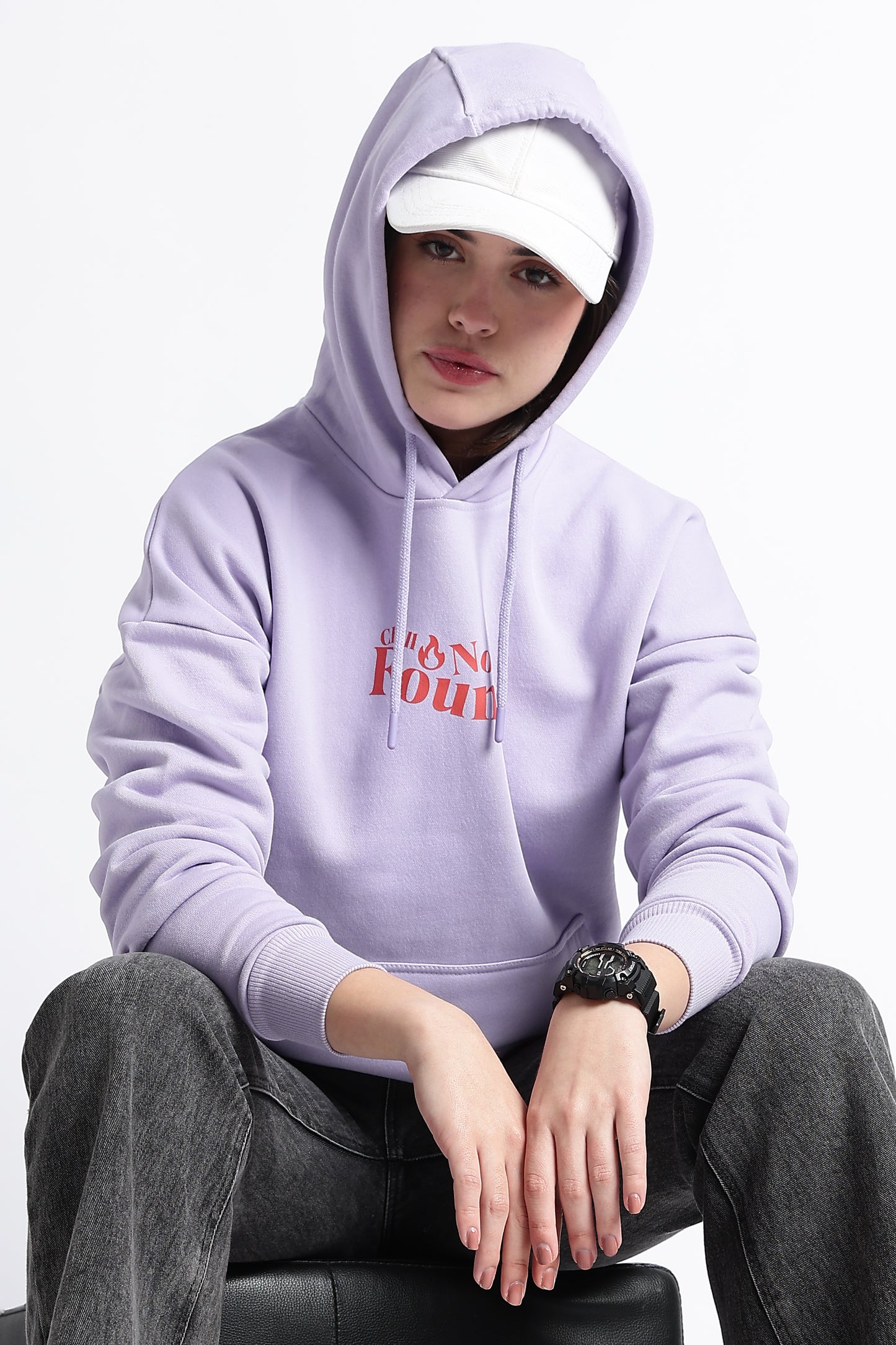 CHILL NOT FOUND OVERSIZED HOODIE