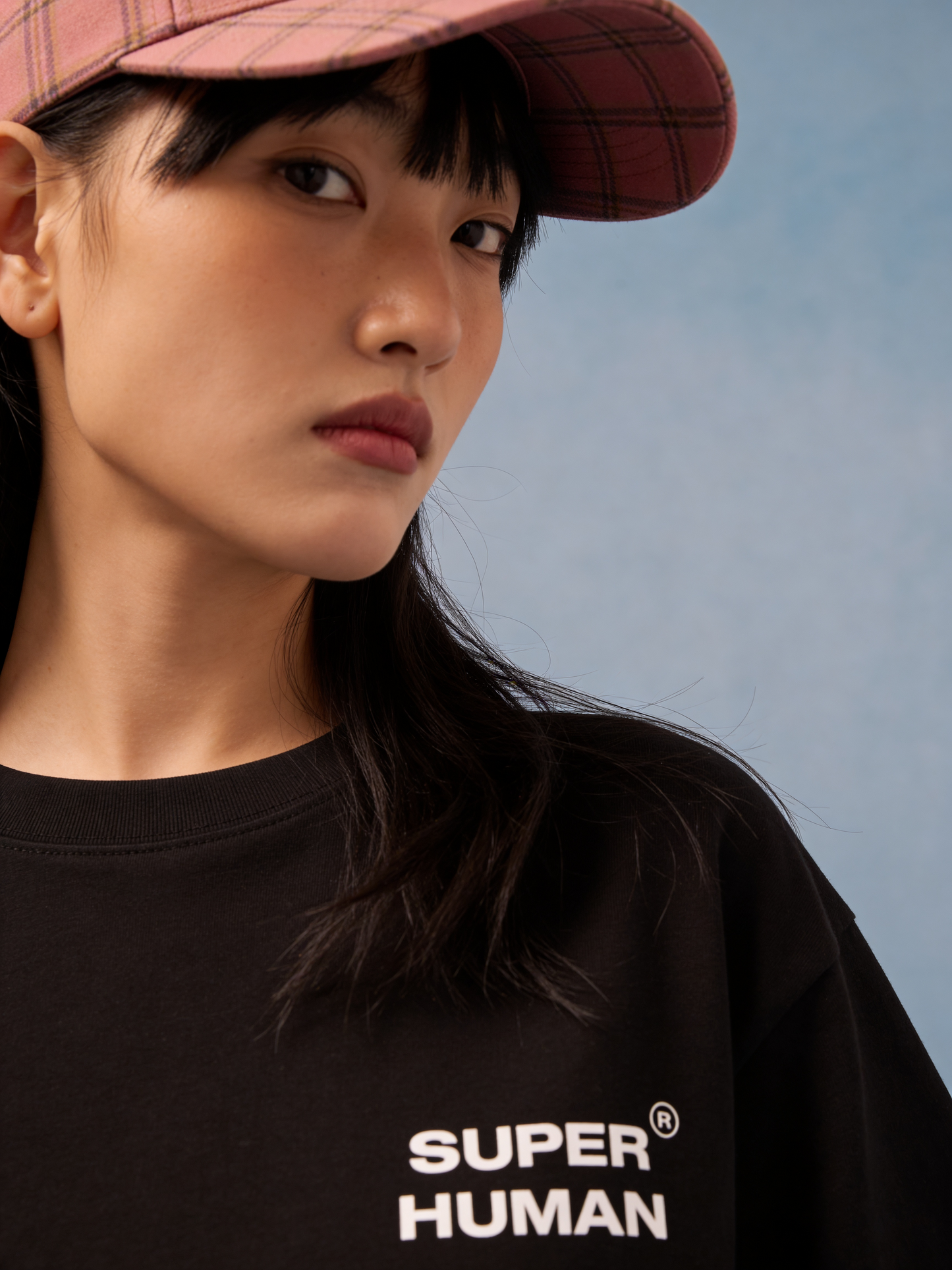 SUPER HUMAN BLACK OVERSIZED UNISEX T-SHIRT