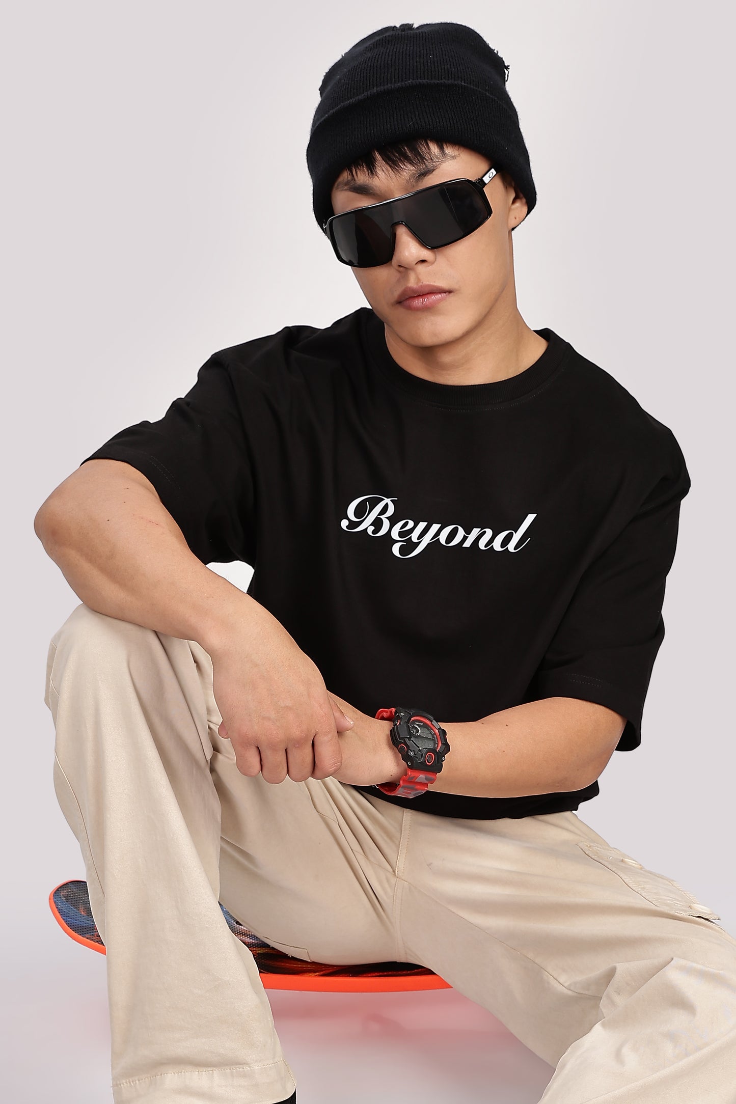 Black Doodle Oversized T-Shirt