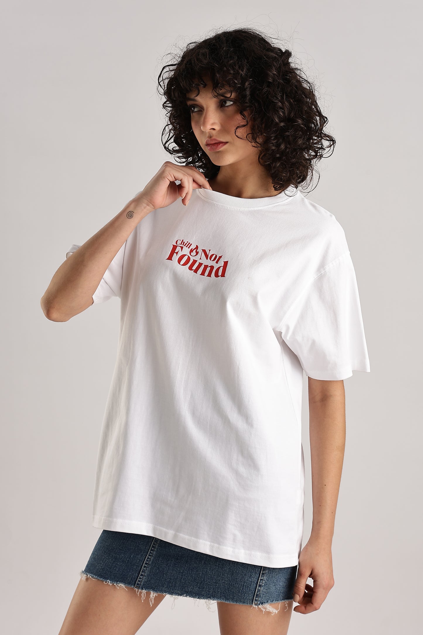 CHILL NOT FOUND OVERSIZED T-SHIRT