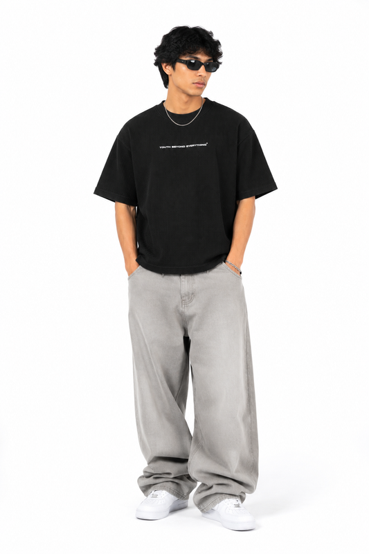 MUTUAL MADNESS OVERSIZED WAFFLE T-SHIRT