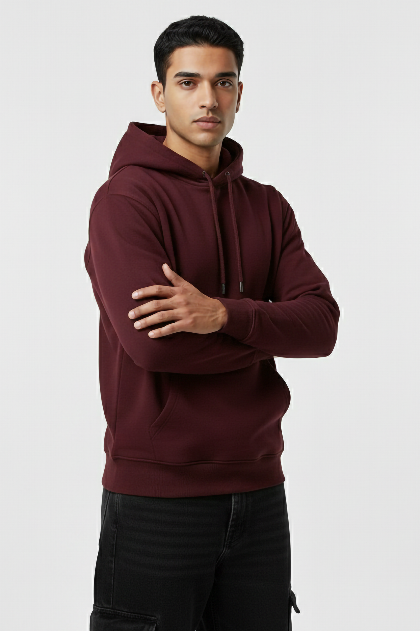 MAROON OVERSIZED HOODIE