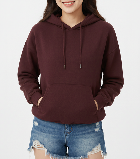 MAROON OVERSIZED HOODIE