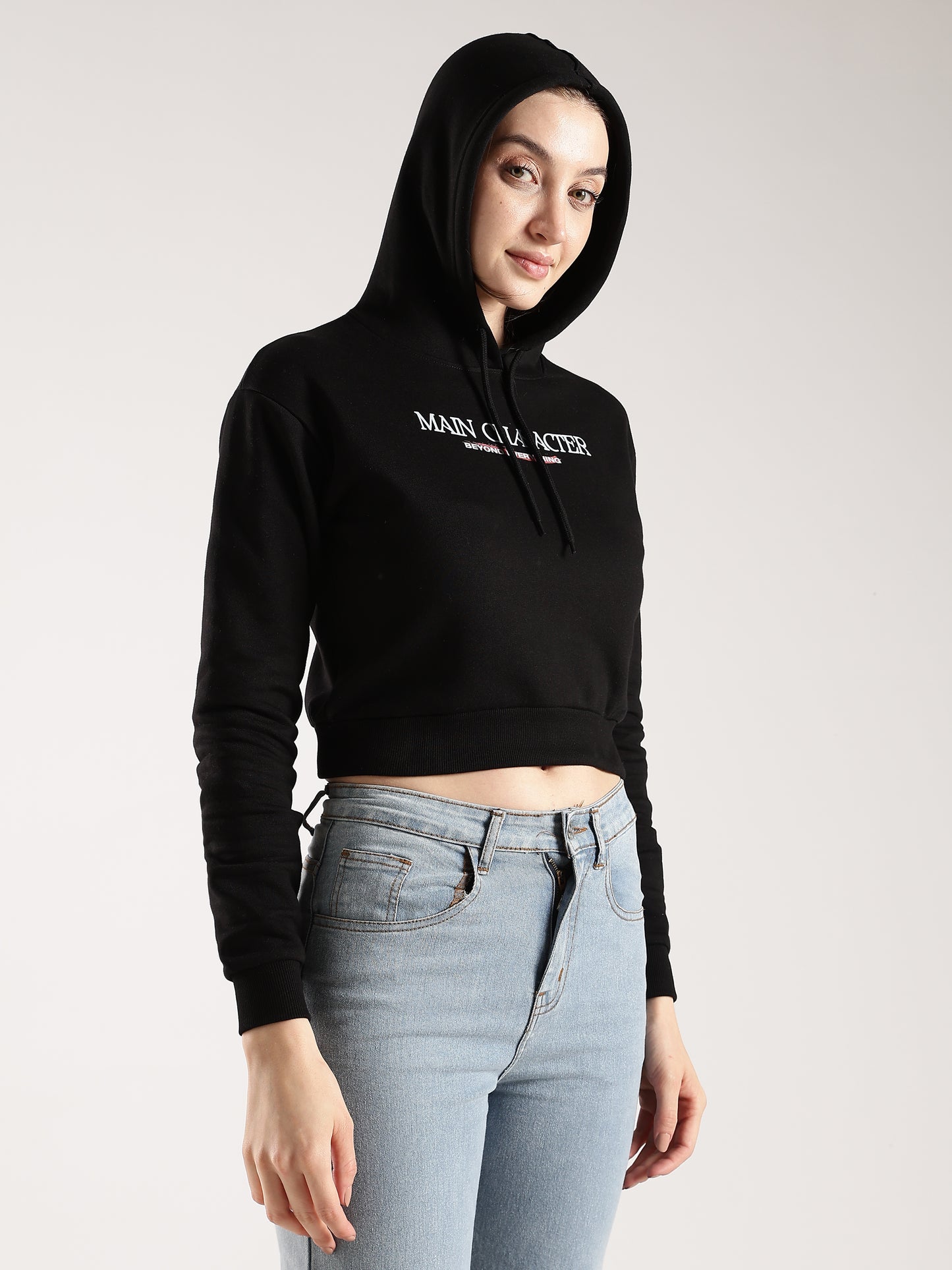 MAIN CHARACTER CROPPED HOODIE