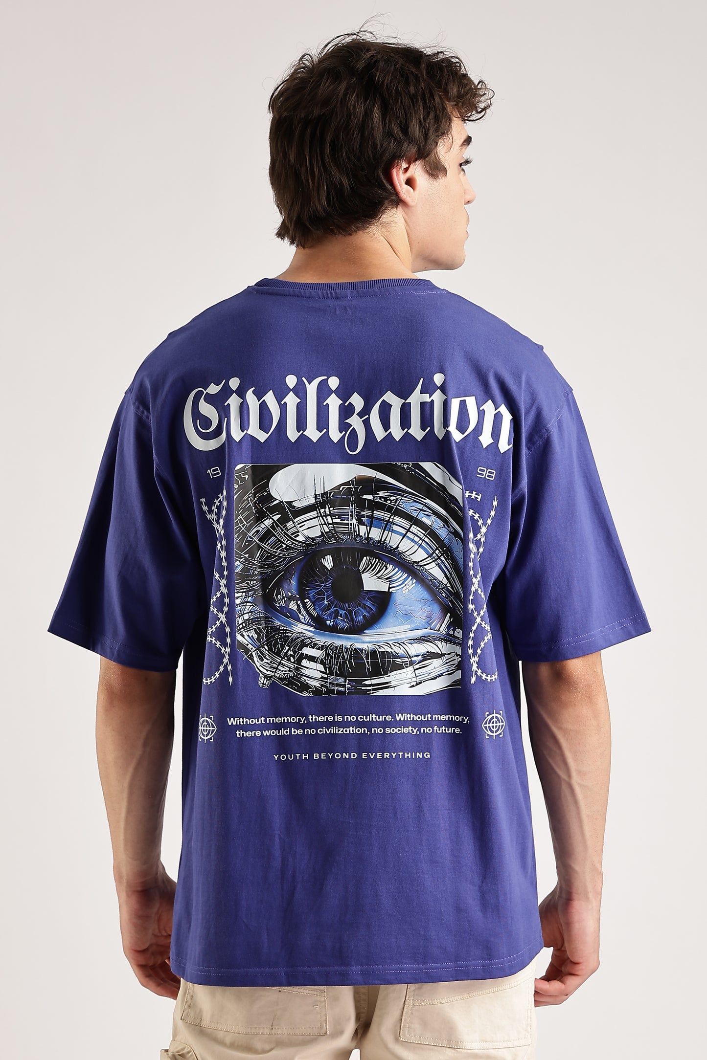 Blue Inferior Oversized T-Shirt (M)
