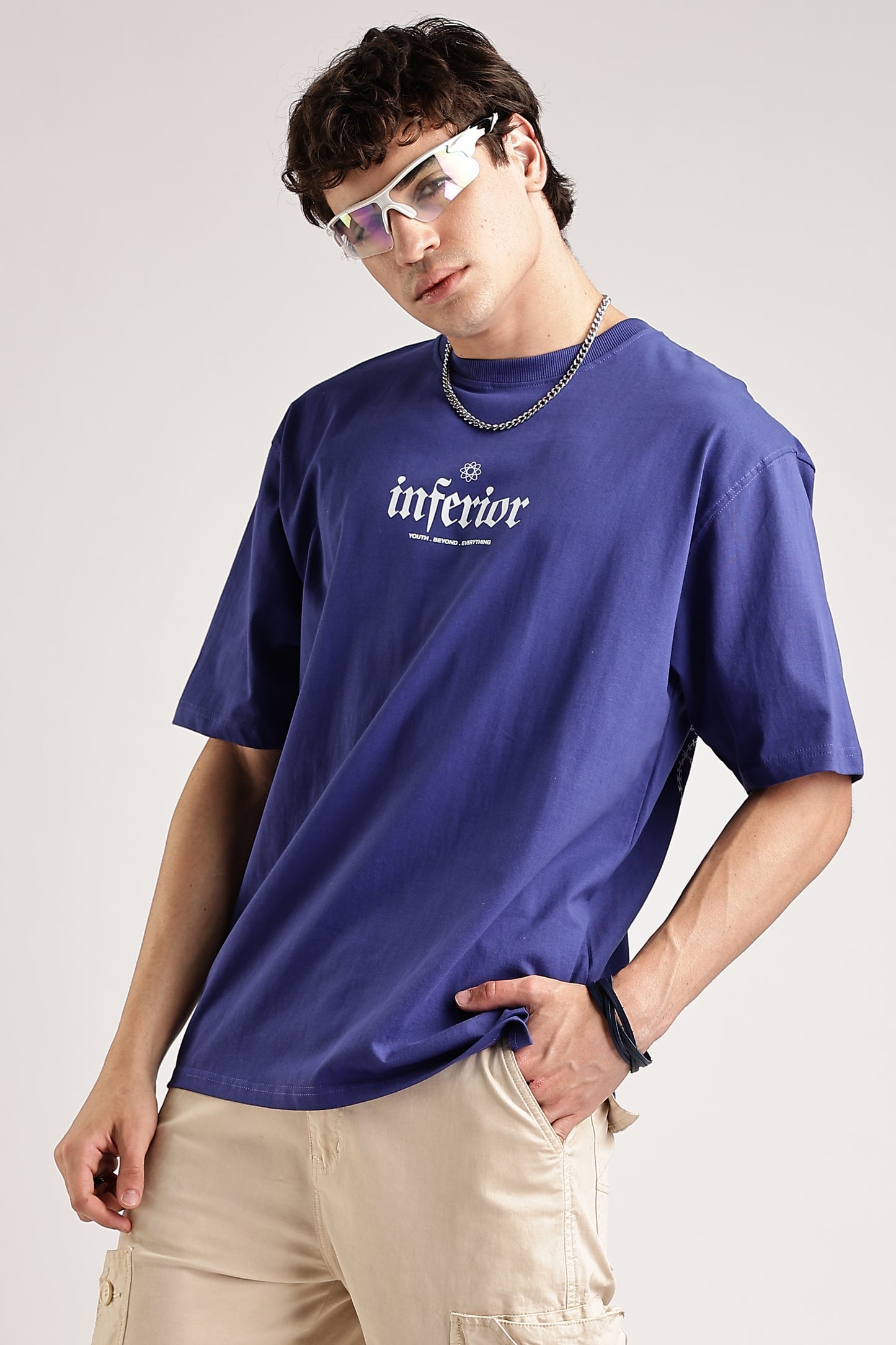 Blue Inferior Oversized T-Shirt (M)