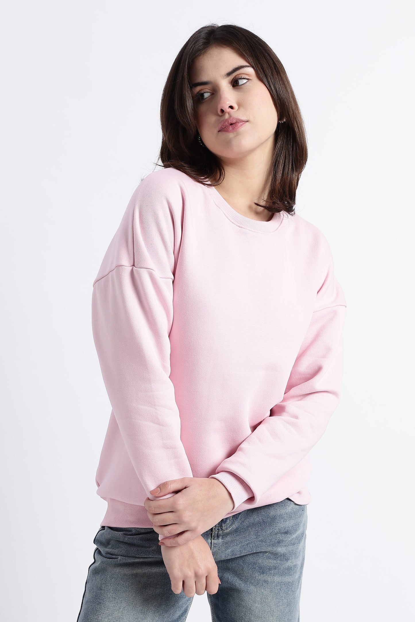 LIGHT BABY PINK OVERSIZED SWEATSHIRT