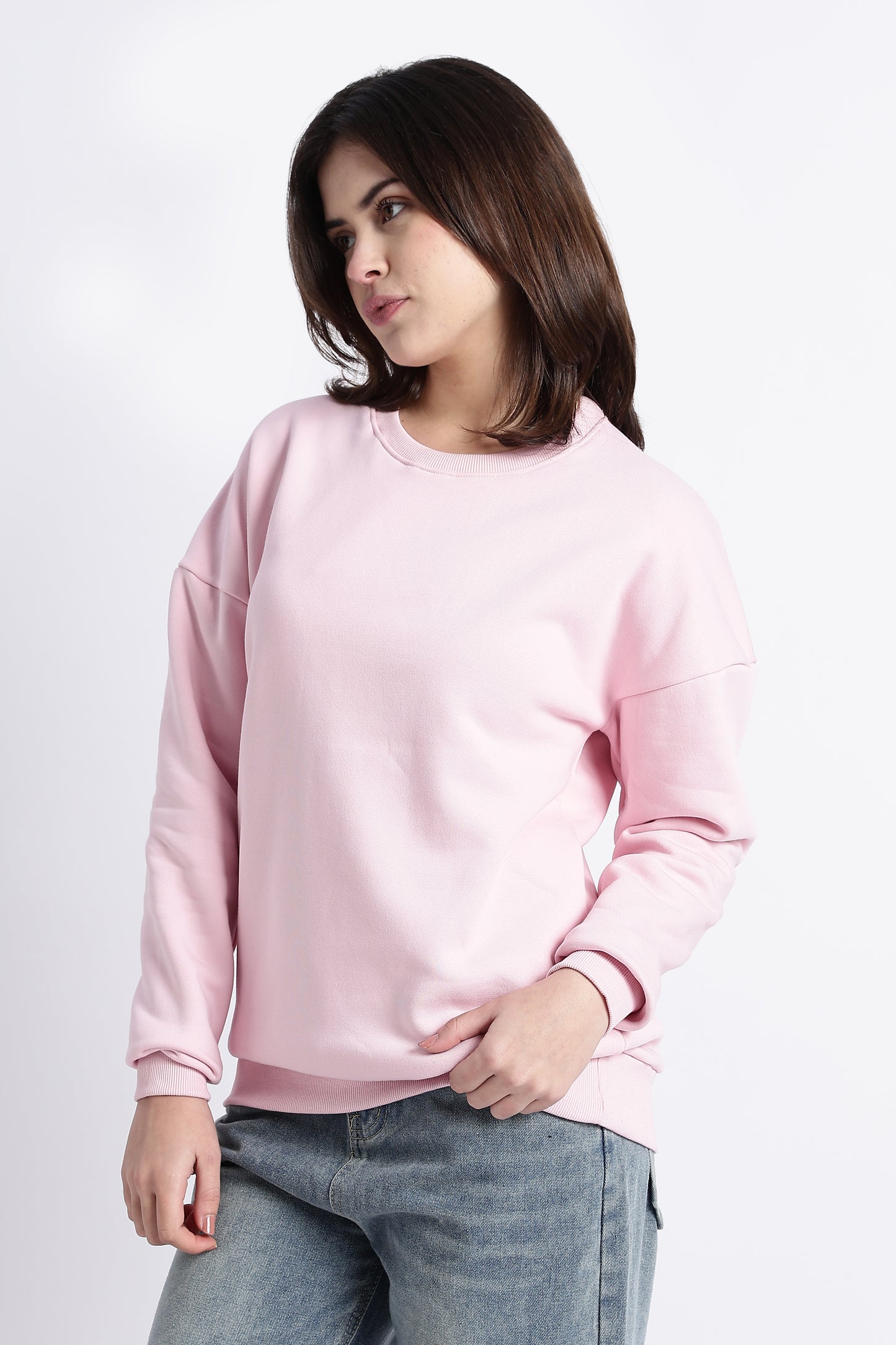 LIGHT BABY PINK OVERSIZED SWEATSHIRT