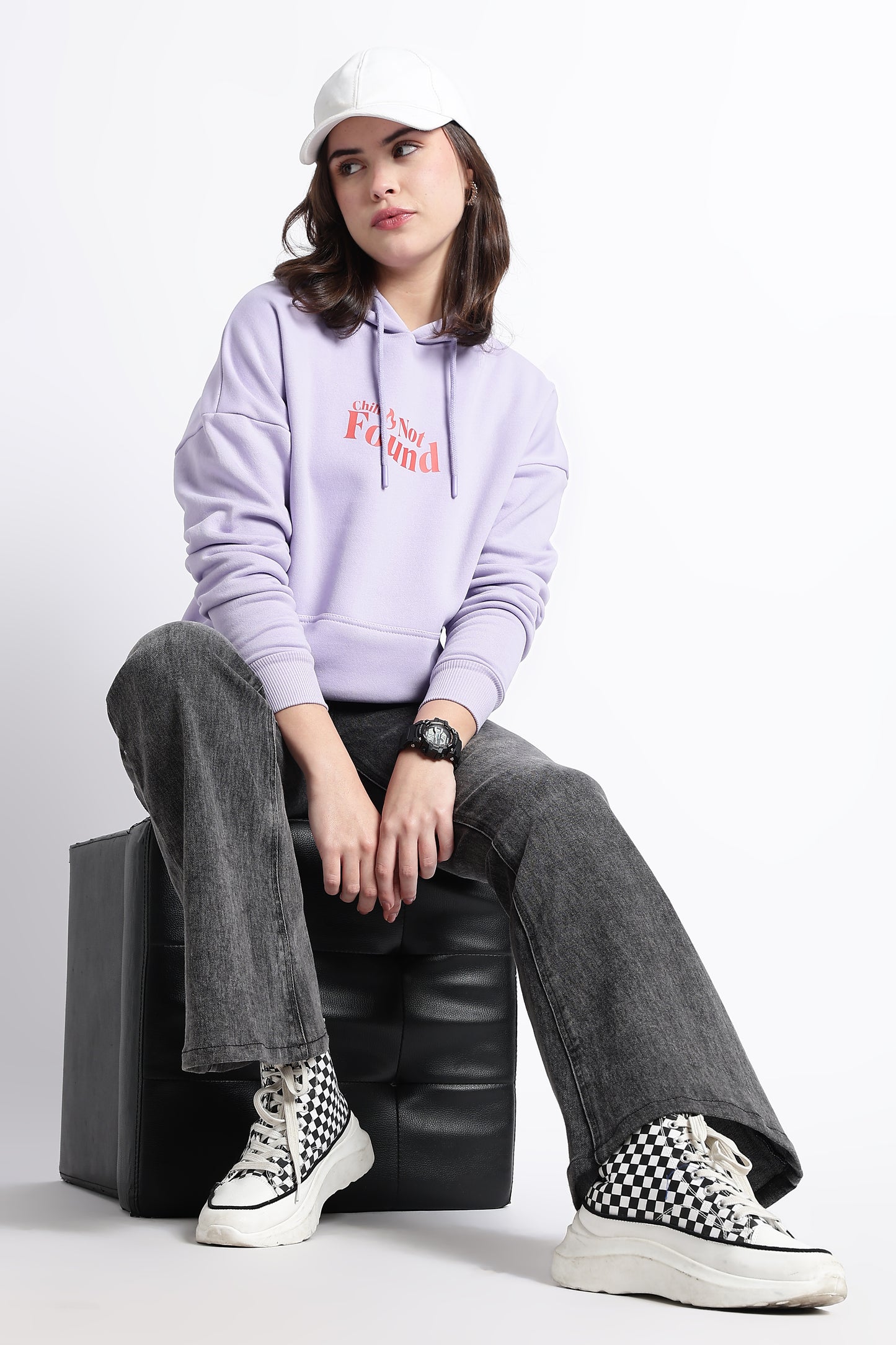 CHILL NOT FOUND OVERSIZED HOODIE