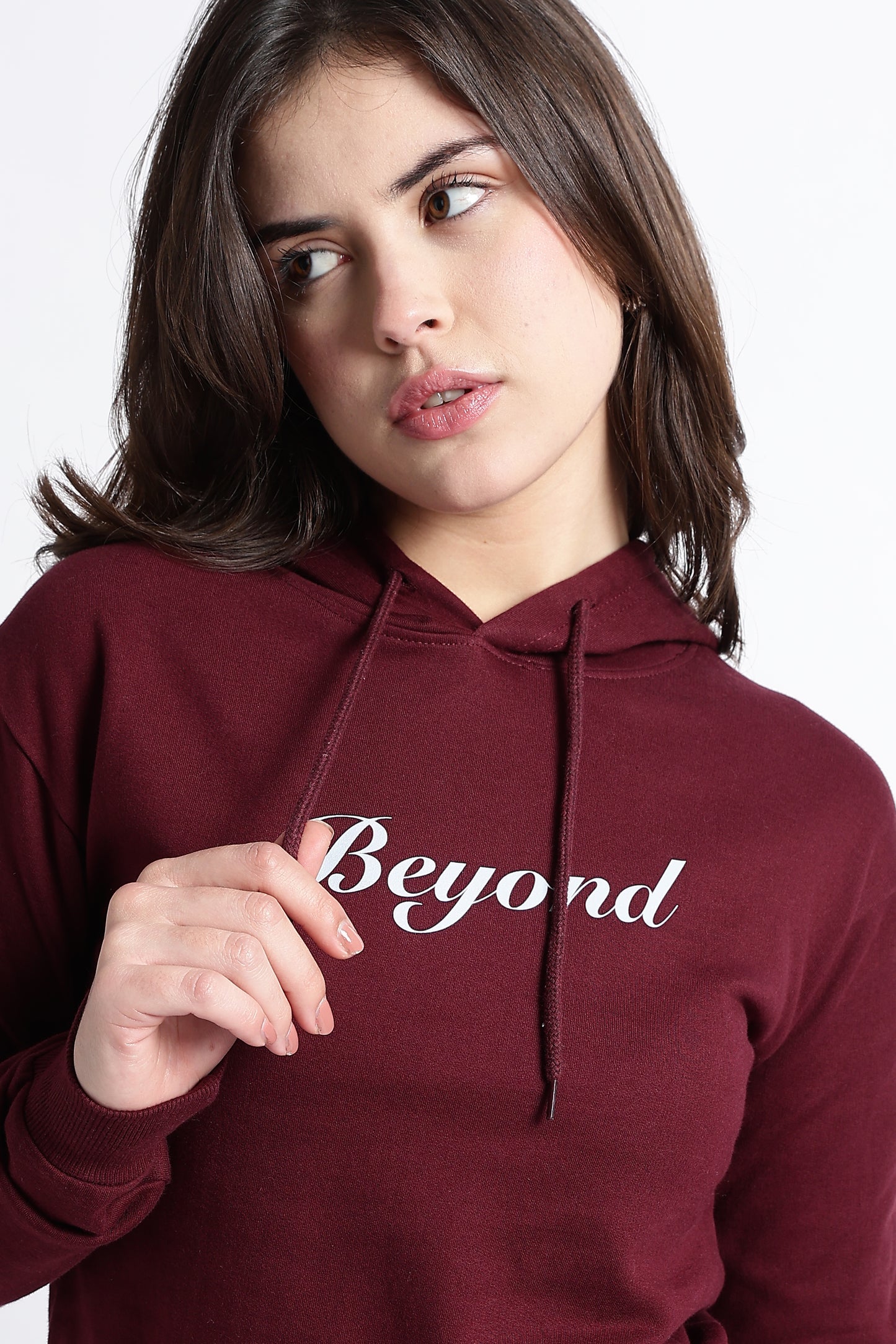 BEYOND CROPPED HOODIE