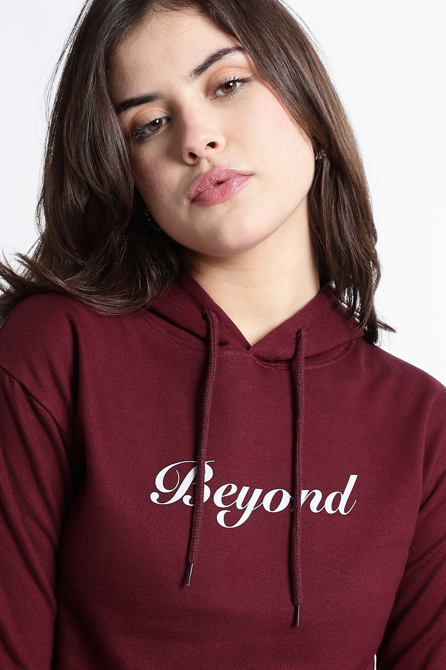BEYOND CROPPED HOODIE