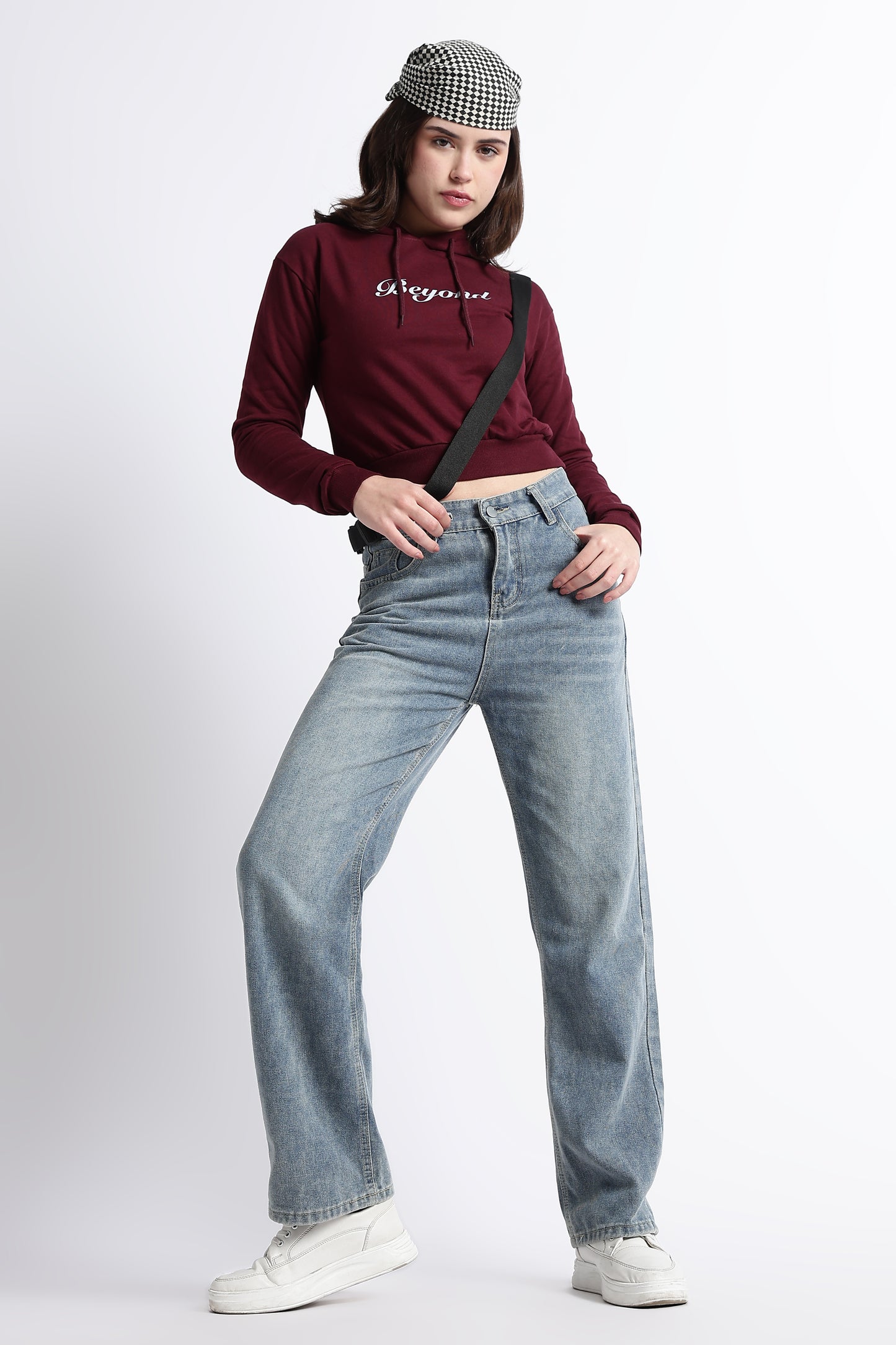 BEYOND CROPPED HOODIE