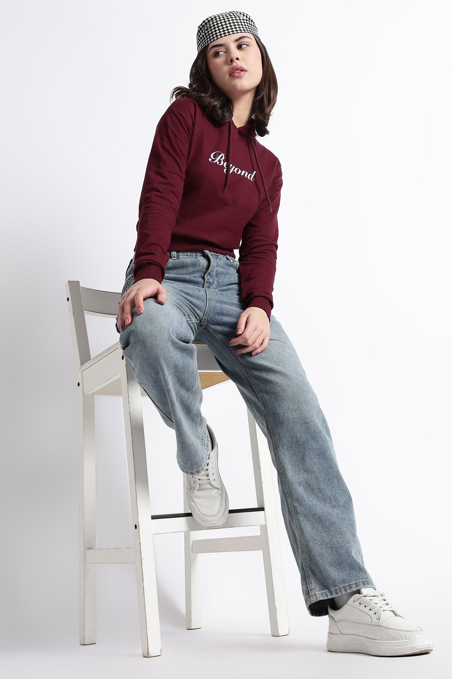 BEYOND CROPPED HOODIE