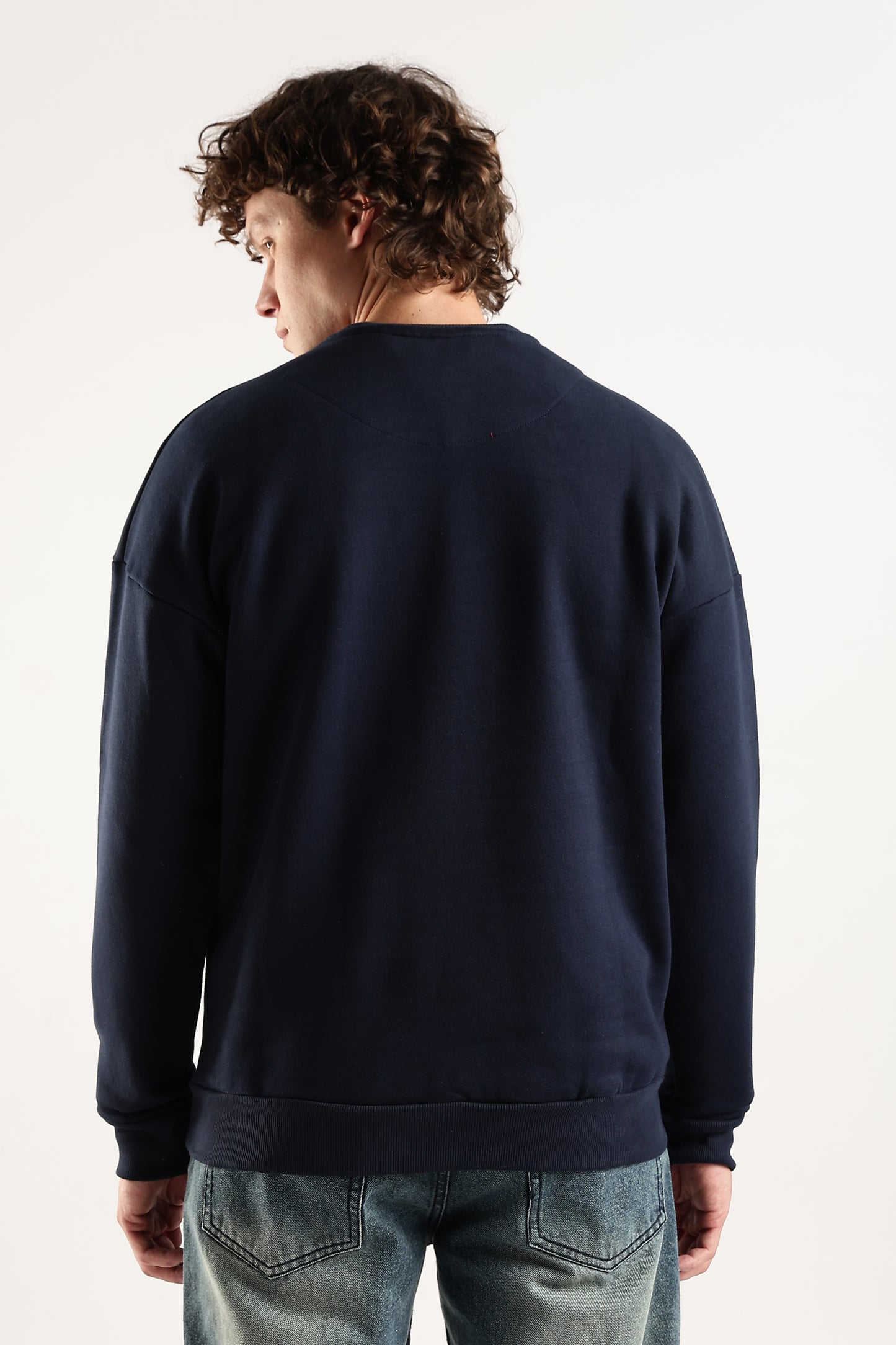 NAVY BLUE OVERSIZED SWEATSHIRT