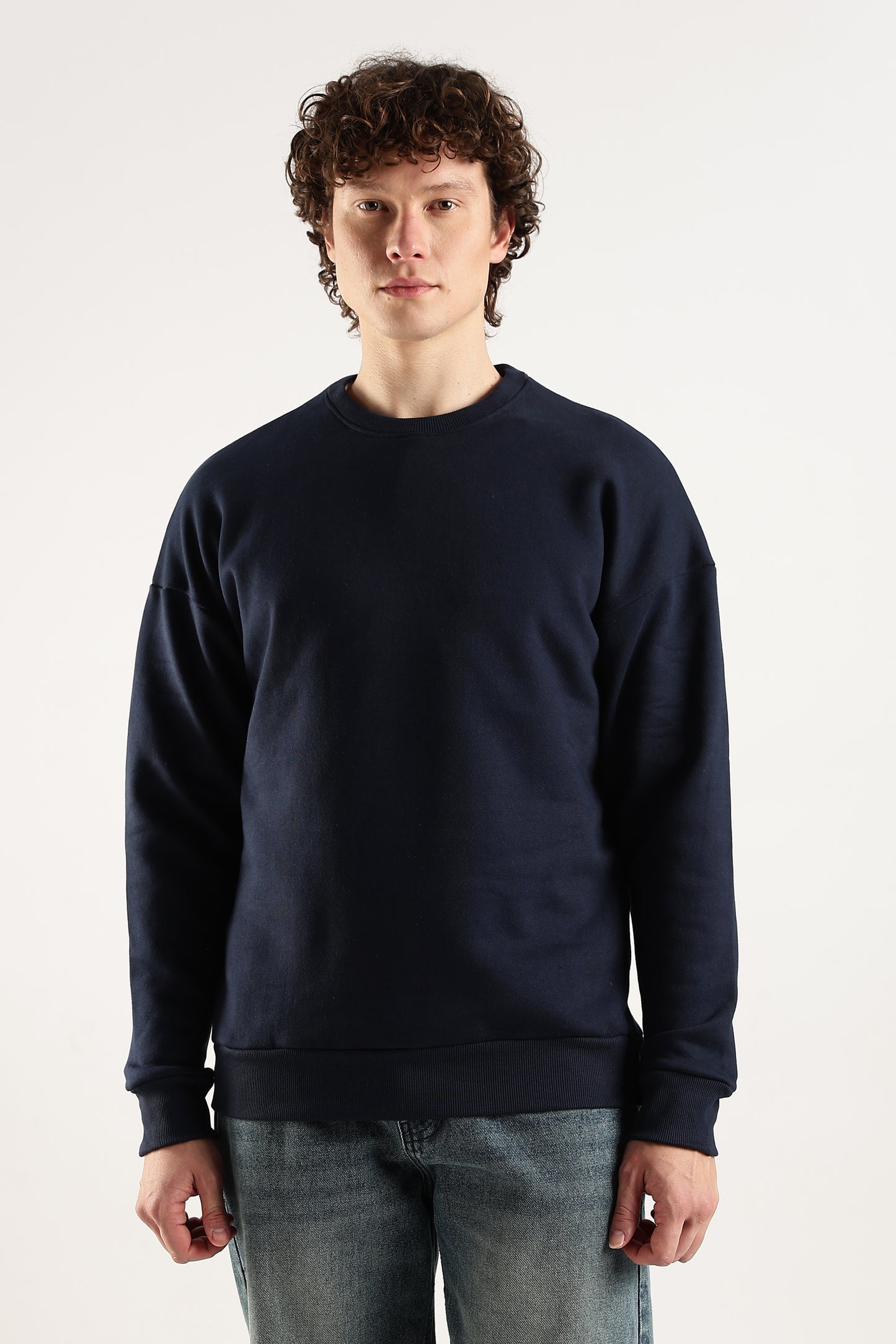NAVY BLUE OVERSIZED SWEATSHIRT