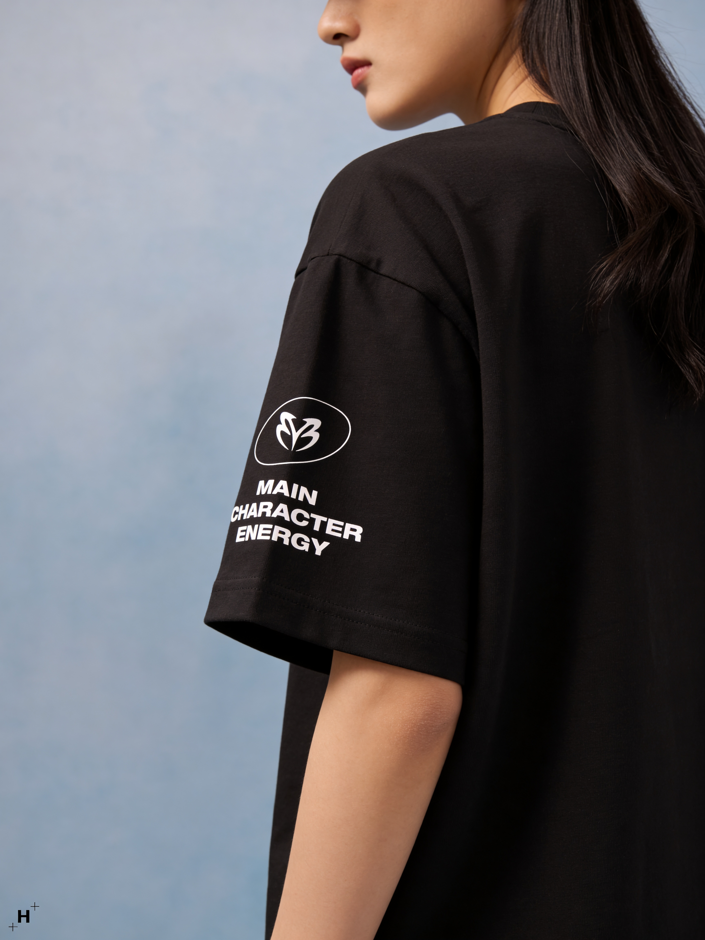 SUPER HUMAN BLACK OVERSIZED UNISEX T-SHIRT