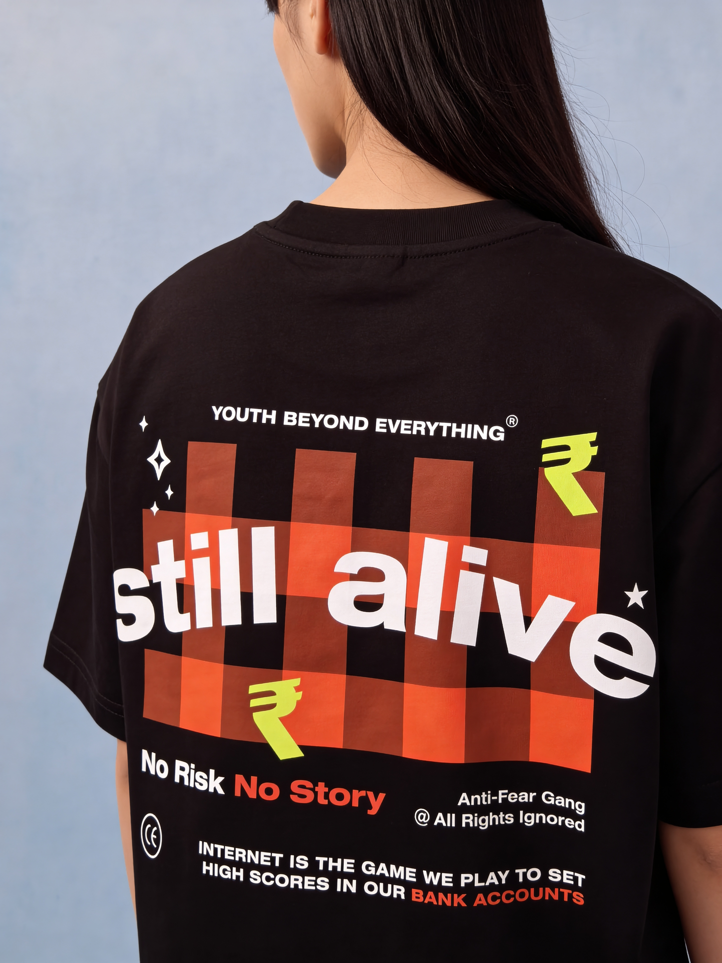 STILL ALIVE OVERSIZED UNISEX T-SHIRT