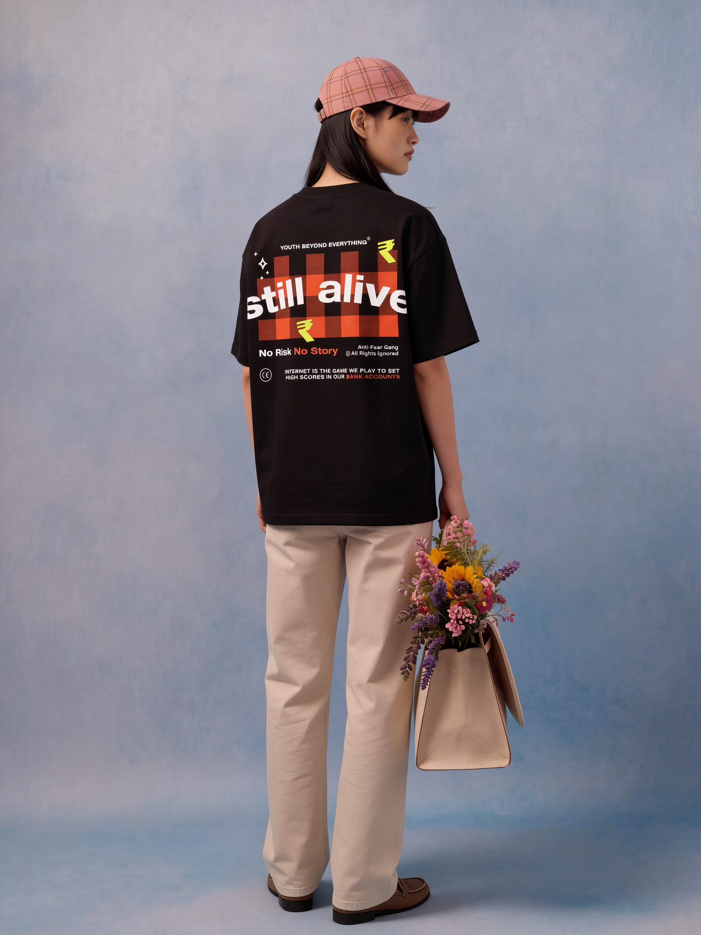 STILL ALIVE OVERSIZED UNISEX T-SHIRT
