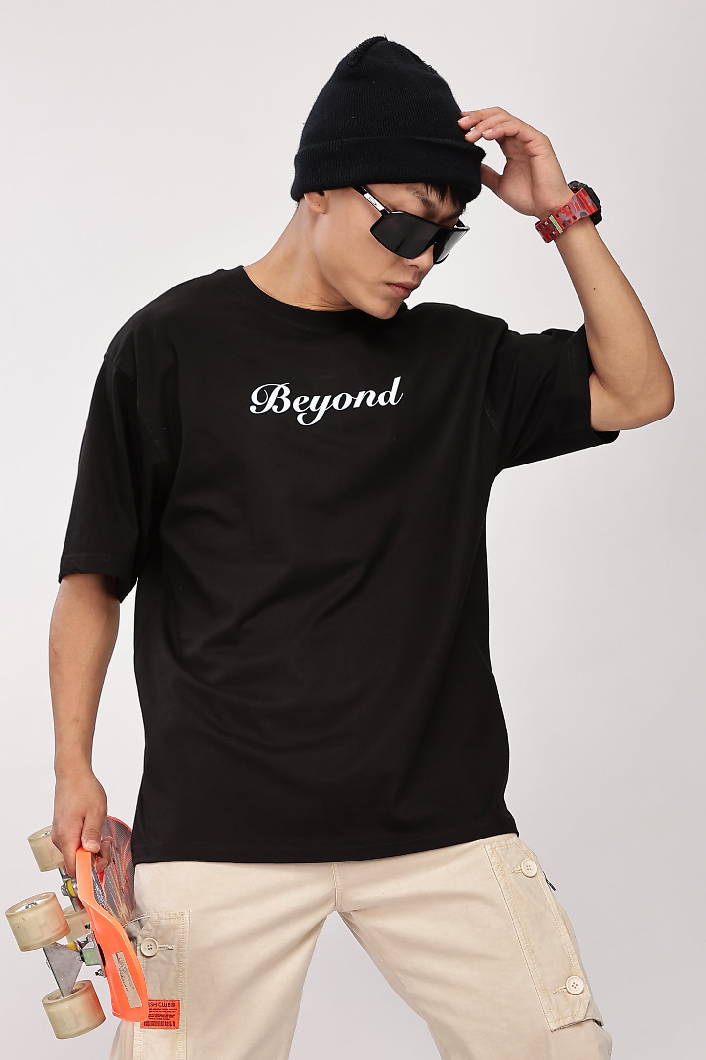 Black Doodle Oversized T-Shirt