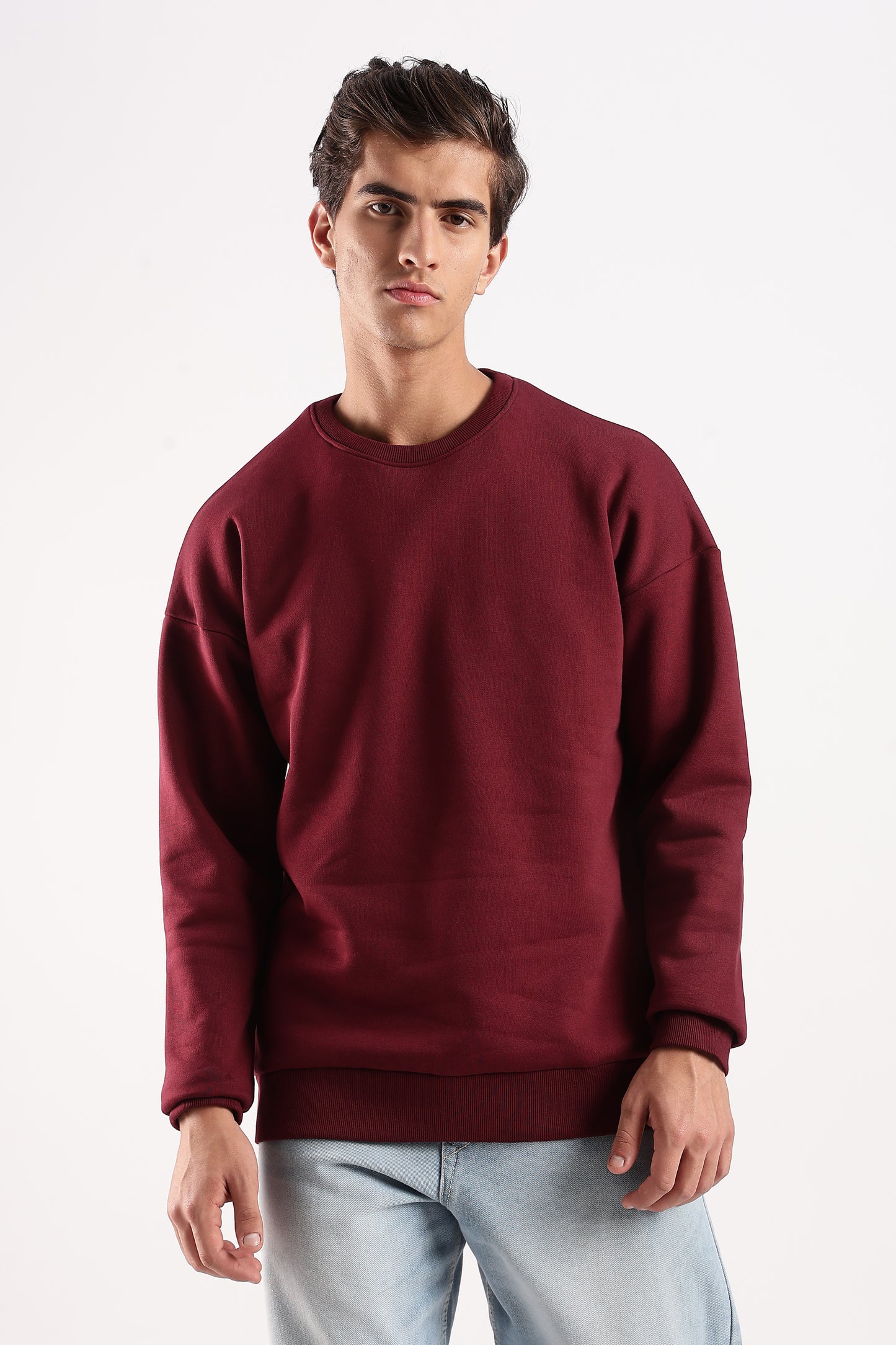 MAROON OVERSIZED SWEATSHIRT