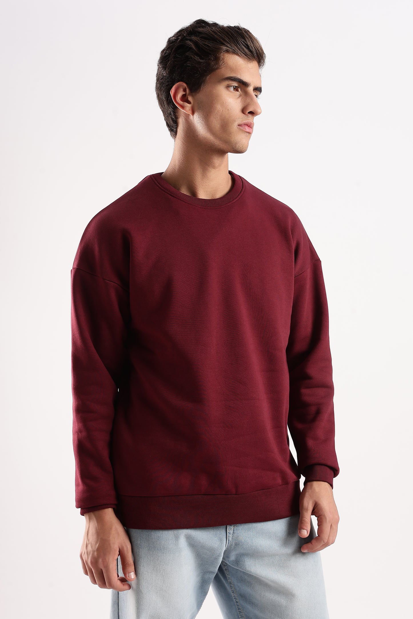 MAROON OVERSIZED SWEATSHIRT
