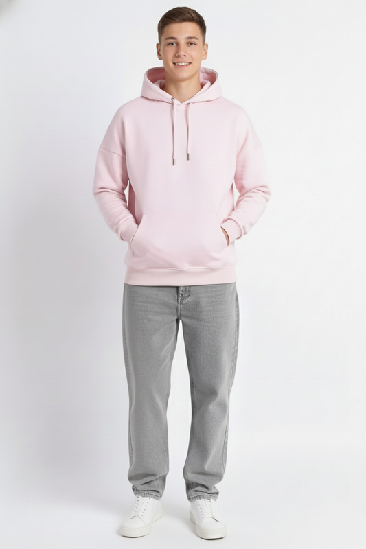 LIGHT BABY PINK OVERSIZED HOODIE