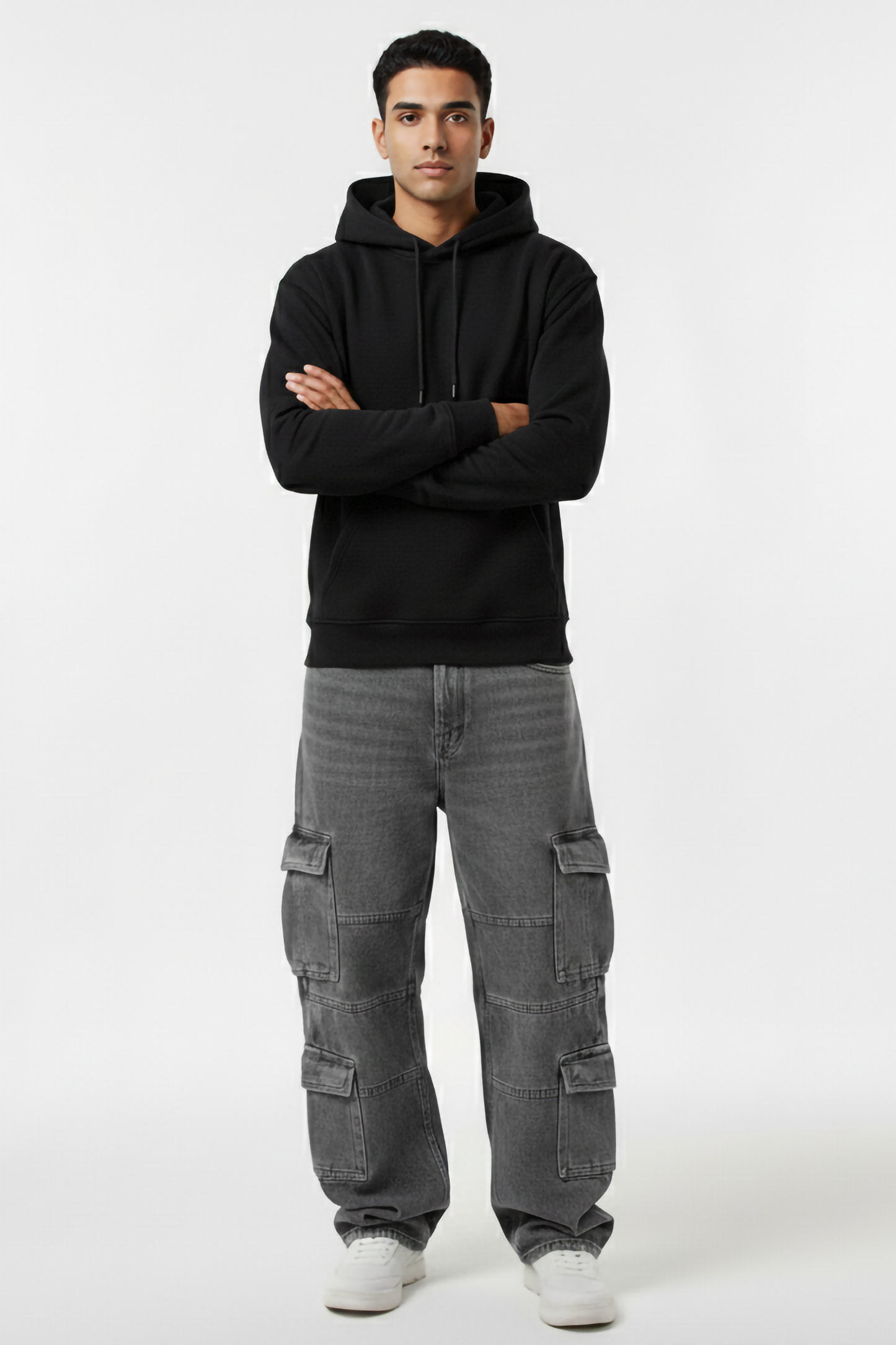 BLACK OVERSIZED HOODIE