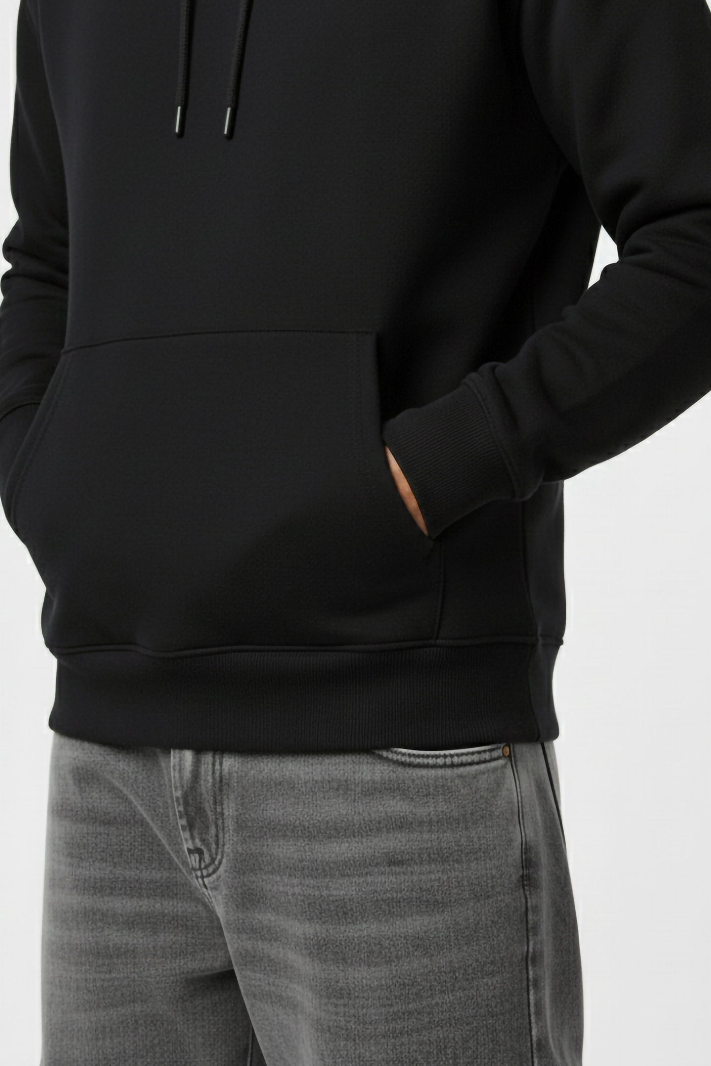 BLACK OVERSIZED HOODIE