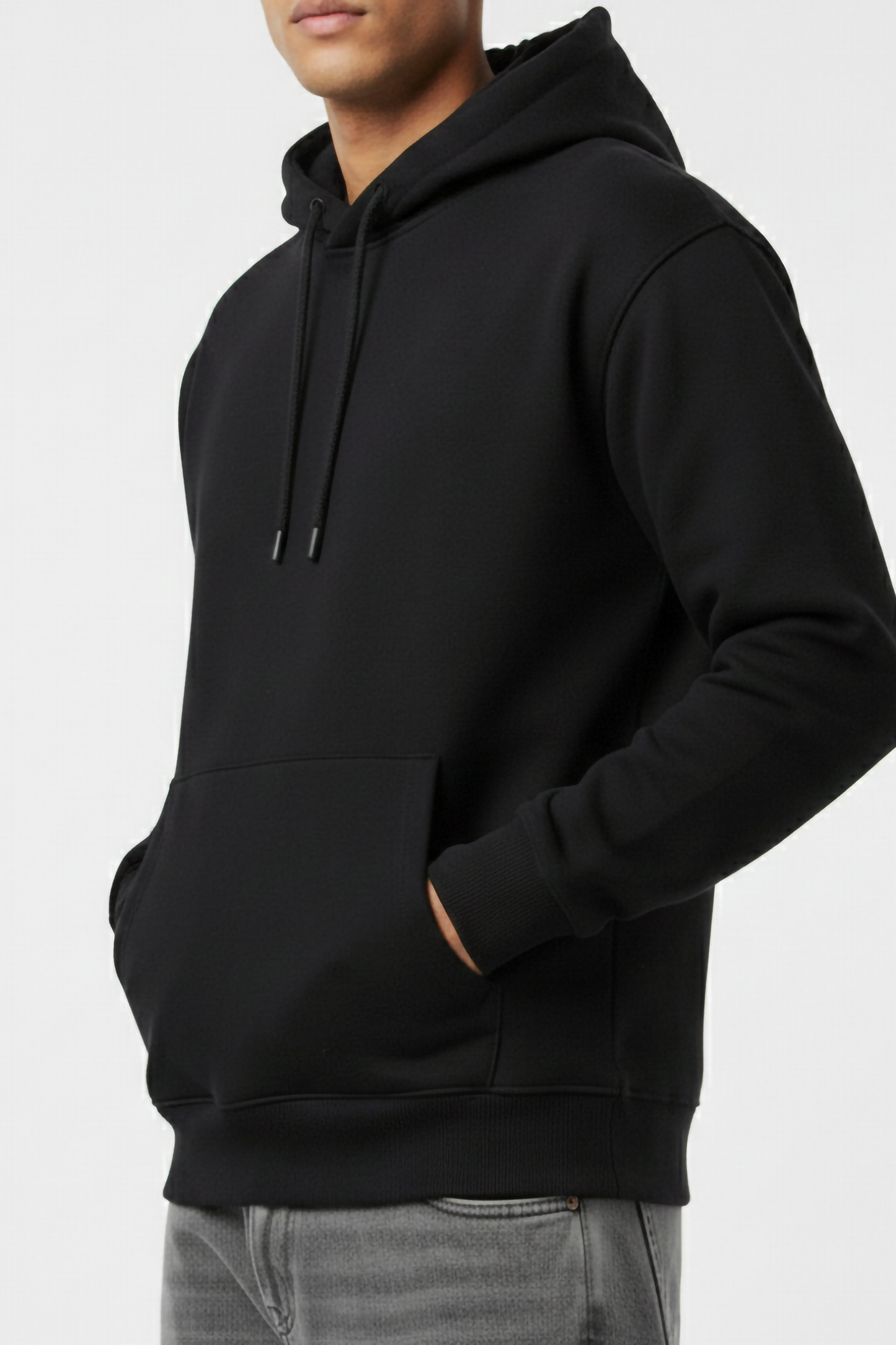 BLACK OVERSIZED HOODIE