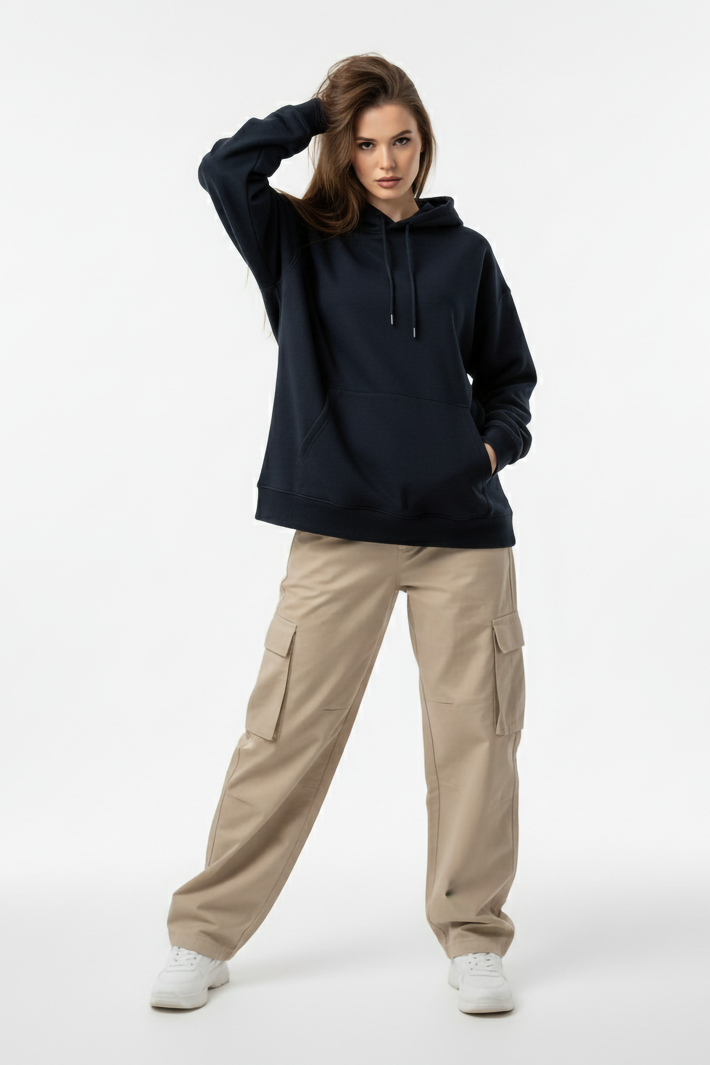 BLACK OVERSIZED HOODIE