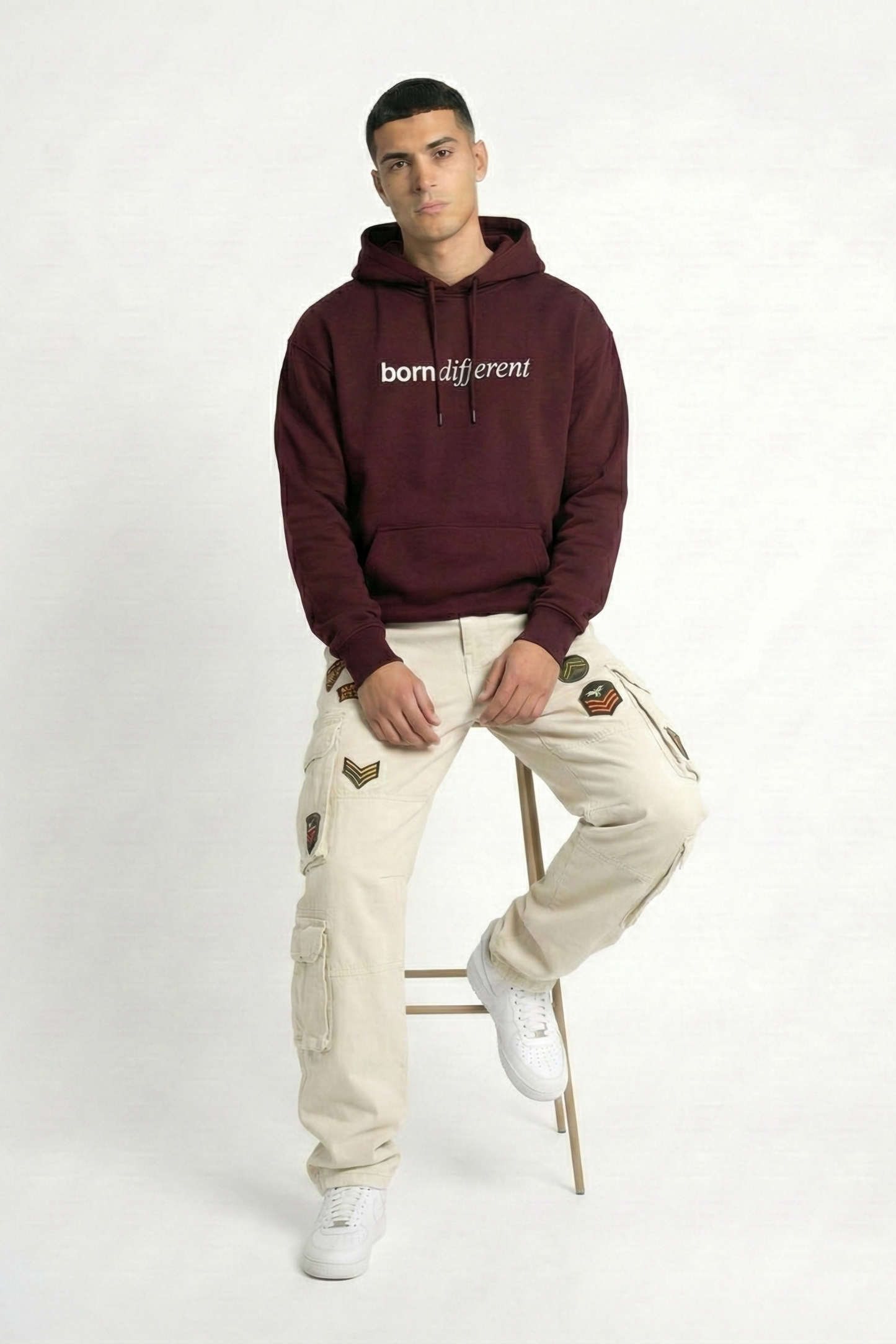 BORN DIFFERENT OVERSIZED HOODIE