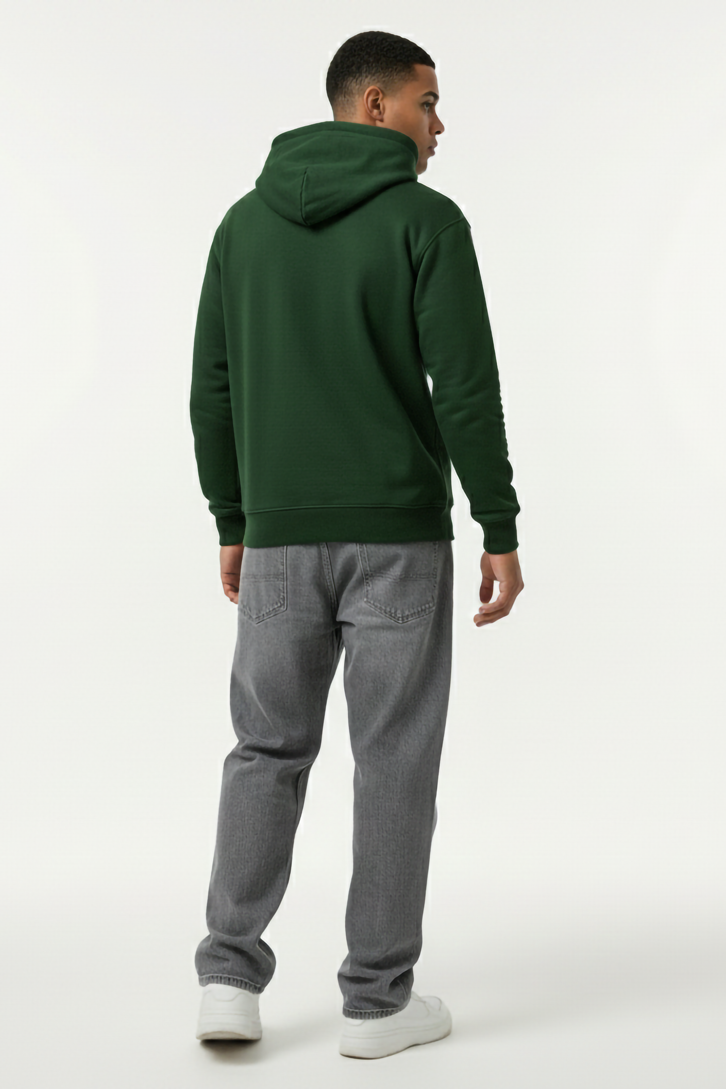 BOTTLE GREEN OVERSIZED HOODIE