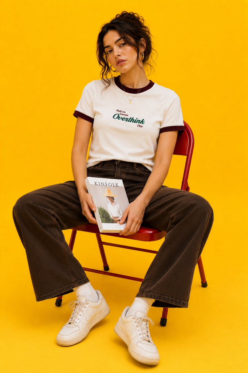 LET ME OVERTHINK UNISEX RINGER TEE