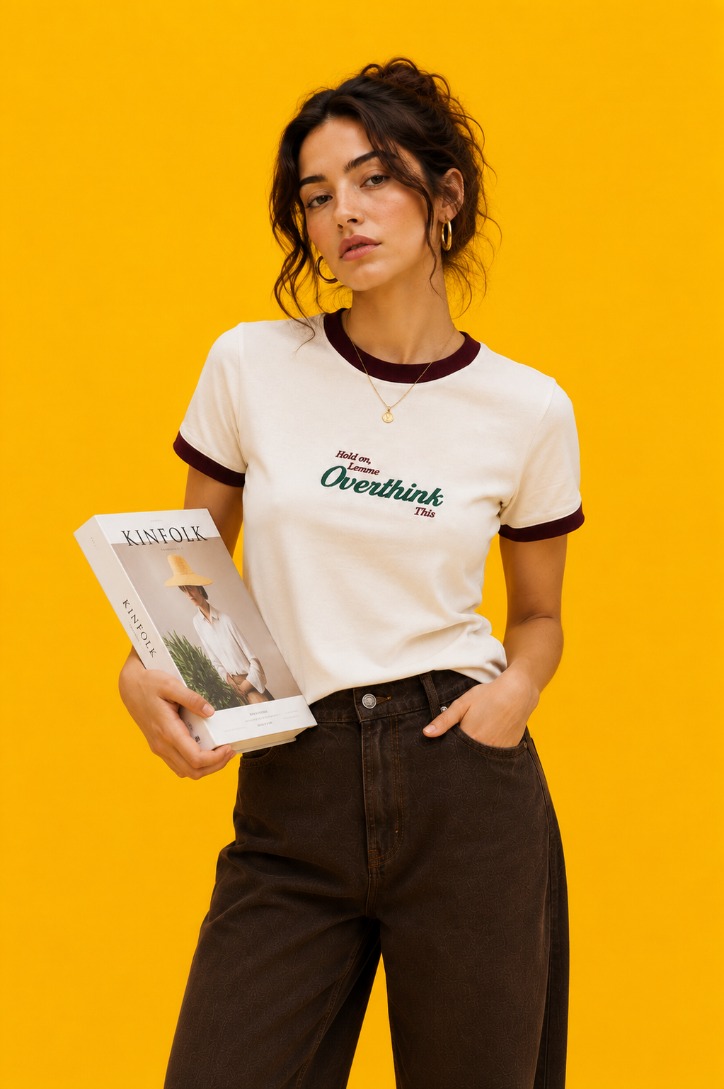 LET ME OVERTHINK UNISEX RINGER TEE