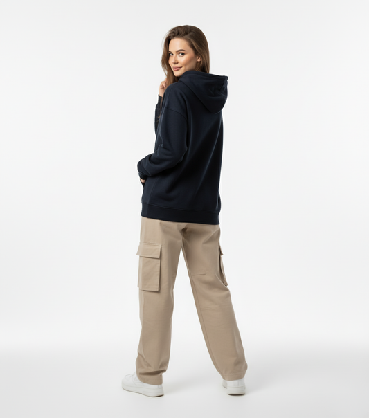 BLACK OVERSIZED HOODIE