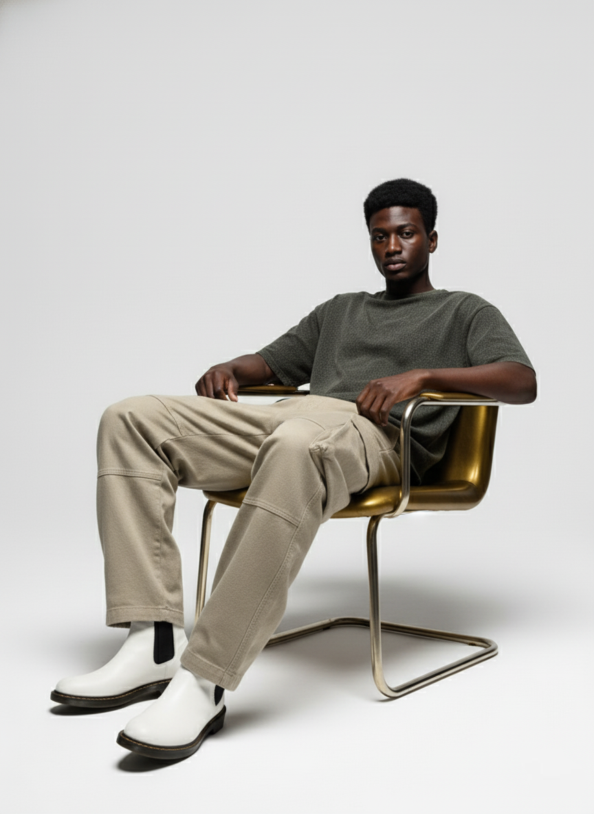 OLIVE GREEN ACID WASH OVERSIZED T-SHIRT