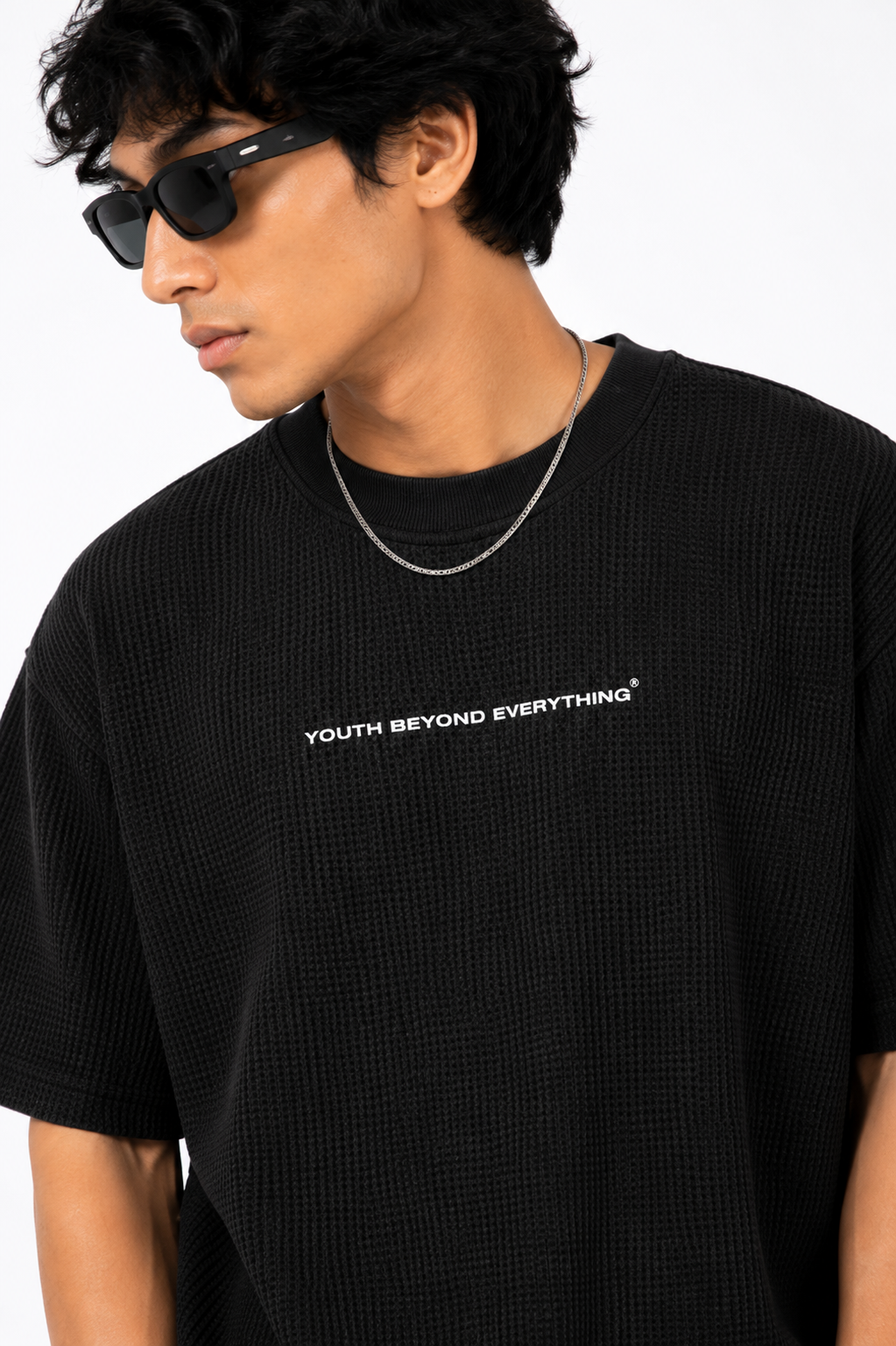 MUTUAL MADNESS OVERSIZED WAFFLE T-SHIRT
