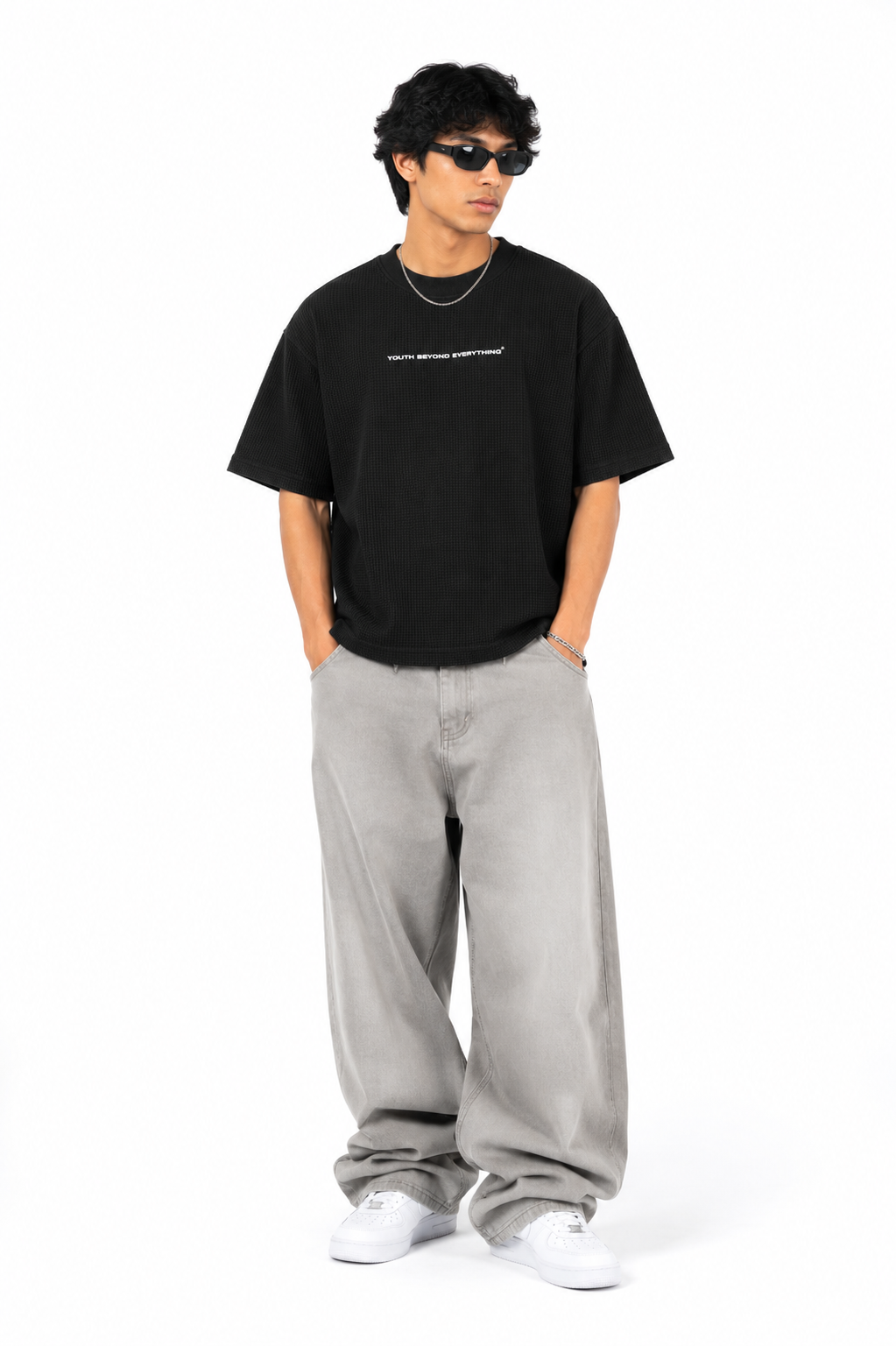 MUTUAL MADNESS OVERSIZED WAFFLE T-SHIRT