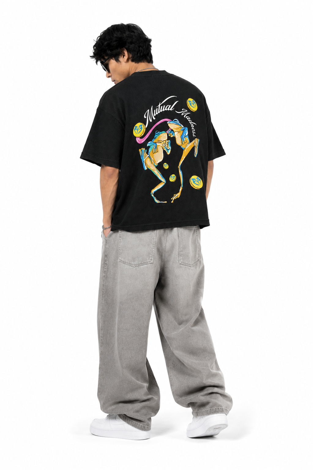 MUTUAL MADNESS OVERSIZED WAFFLE T-SHIRT