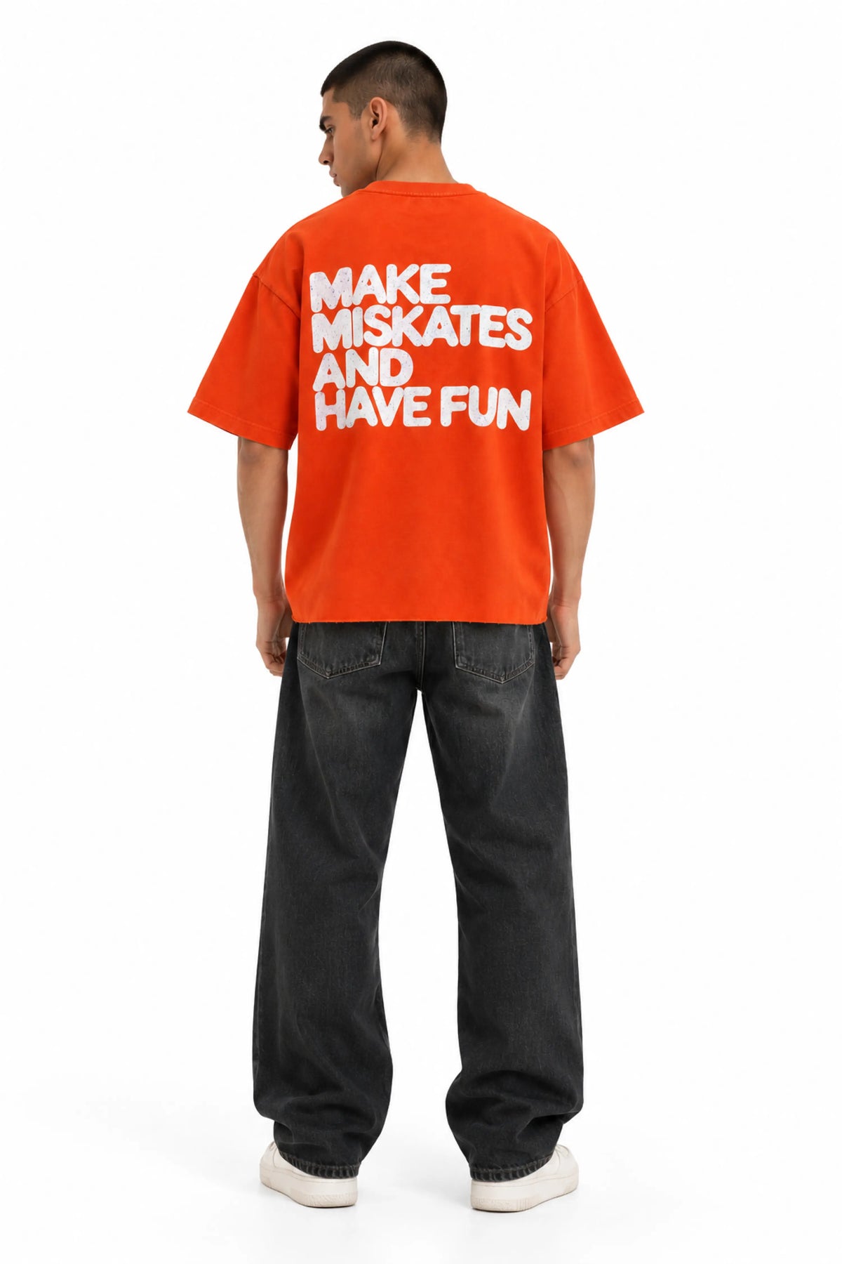 MAKE MISTAKES BOXY FIT T-SHIRT (UNISEX)