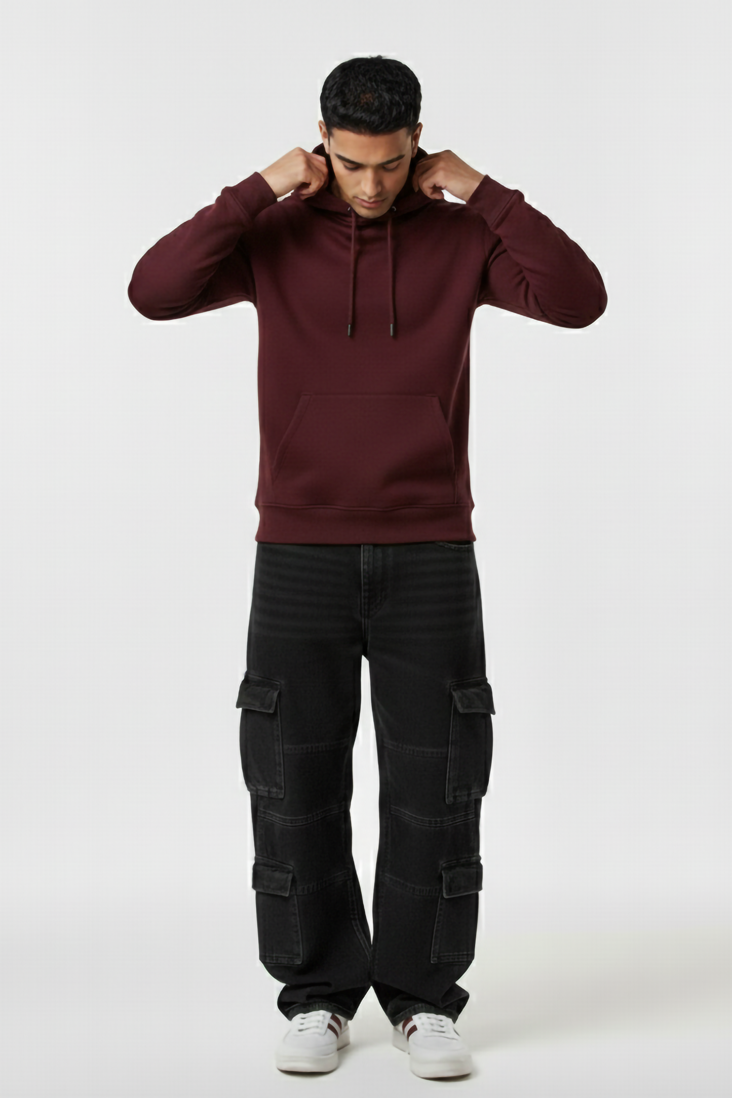 MAROON OVERSIZED HOODIE
