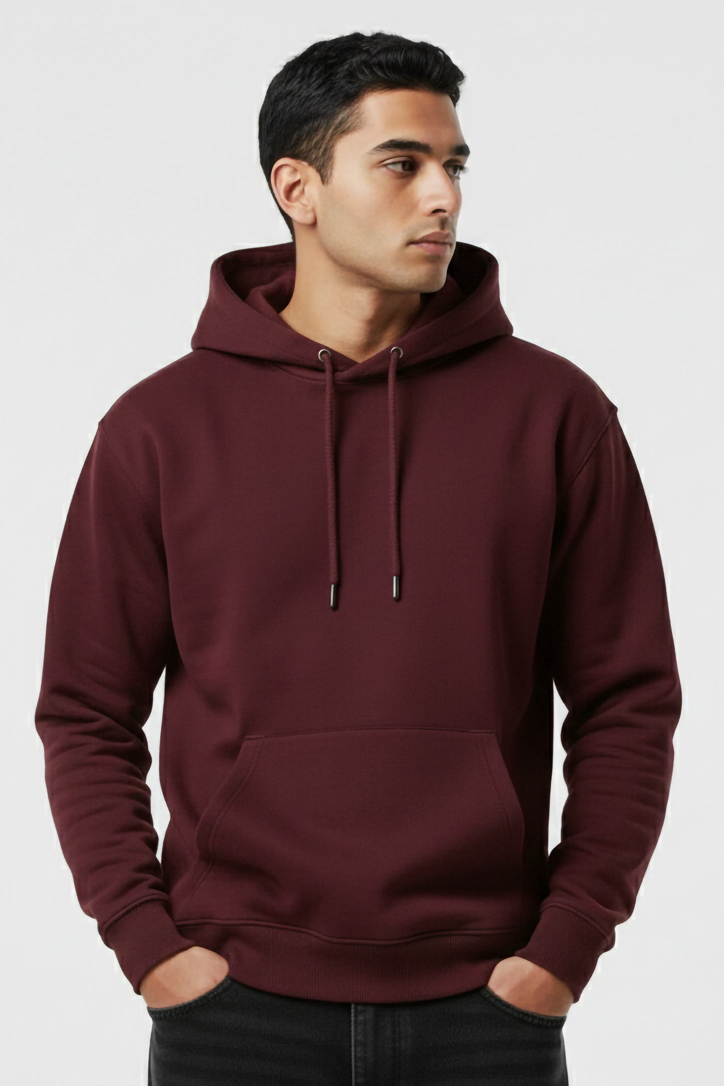 MAROON OVERSIZED HOODIE