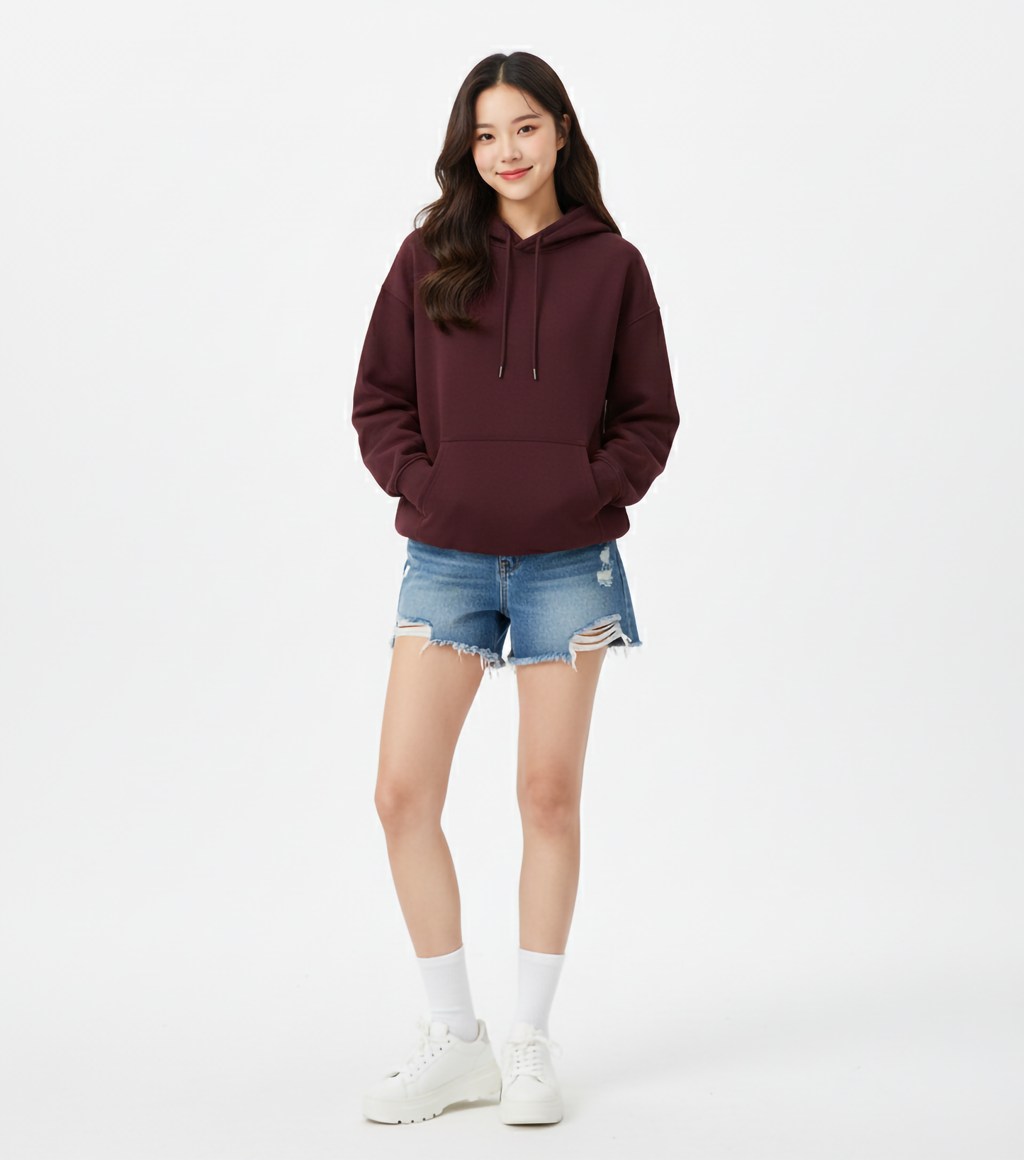 MAROON OVERSIZED HOODIE