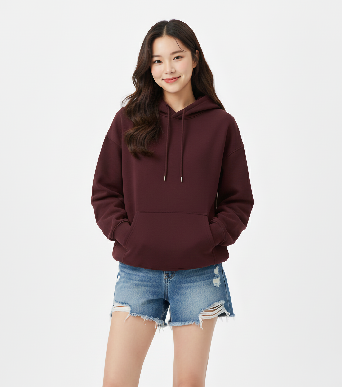 MAROON OVERSIZED HOODIE