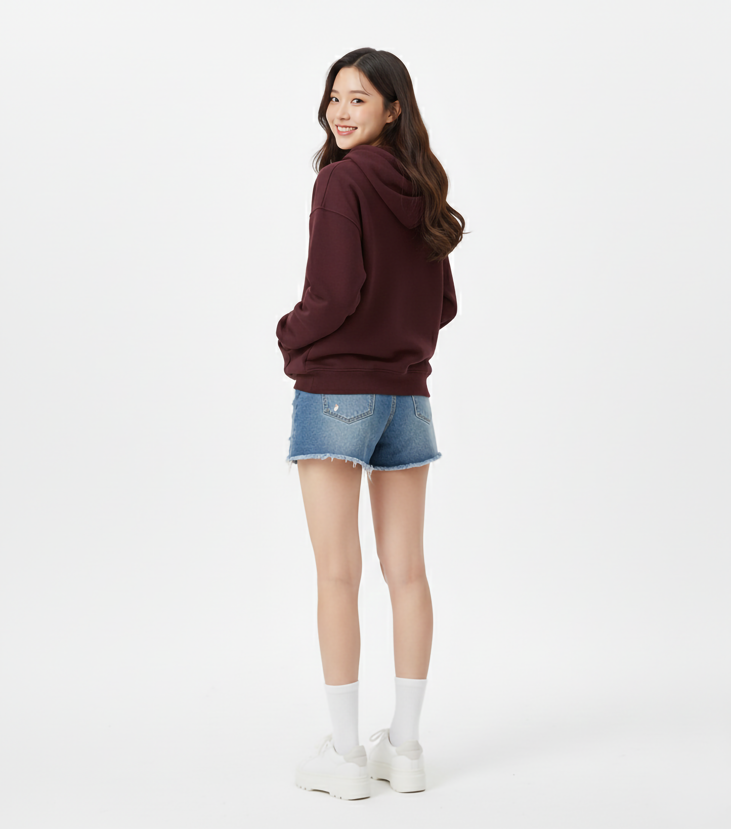 MAROON OVERSIZED HOODIE
