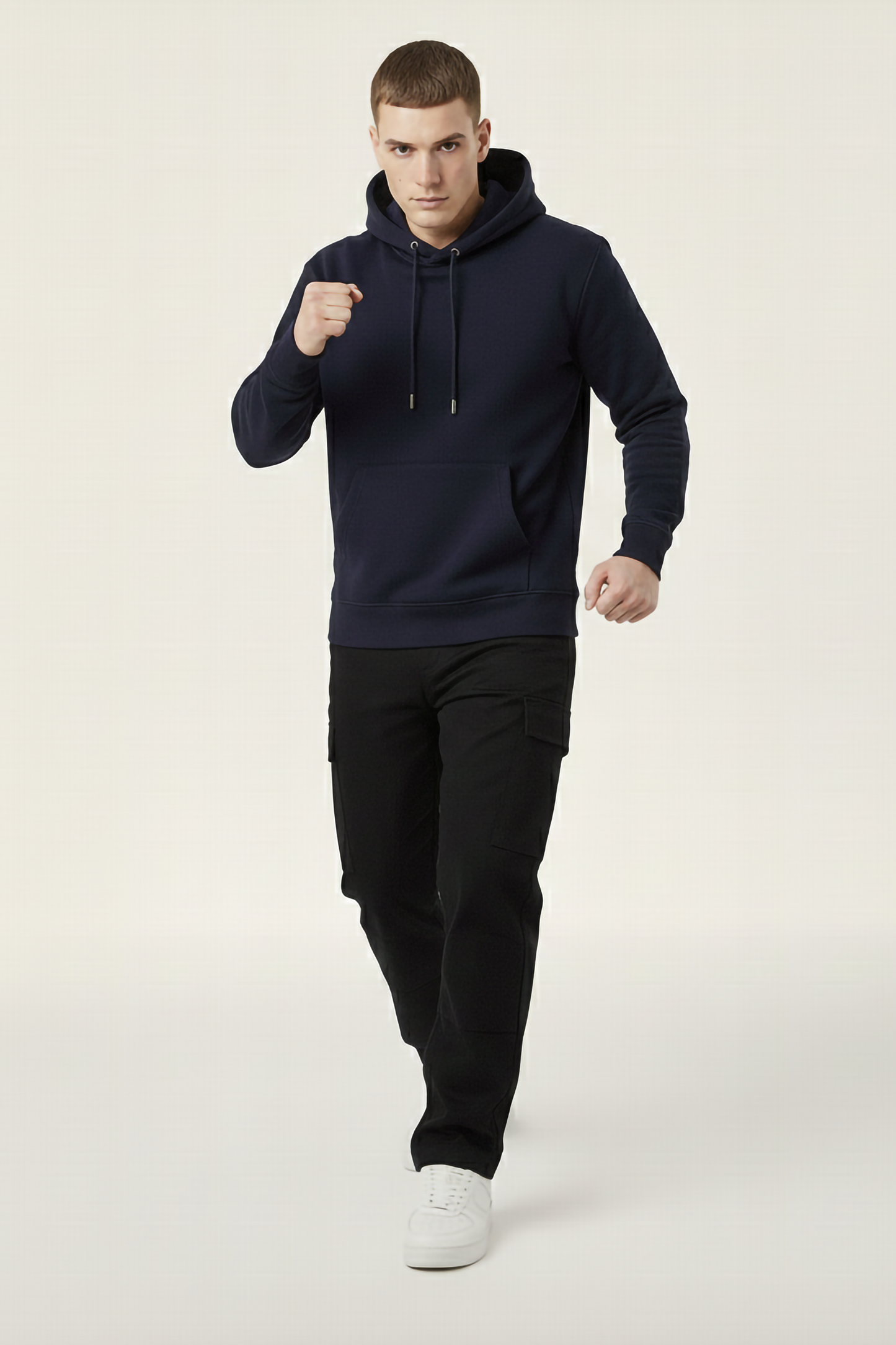 NAVY BLUE OVERSIZED HOODIE