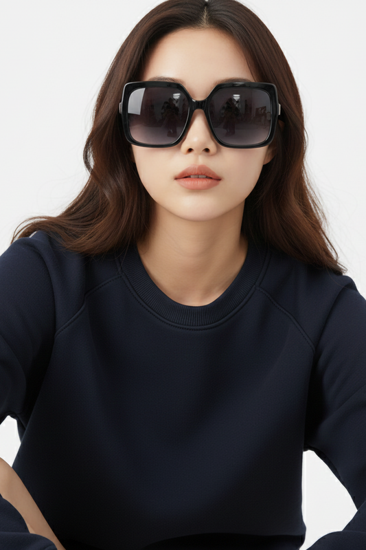 NAVY BLUE OVERSIZED SWEATSHIRT