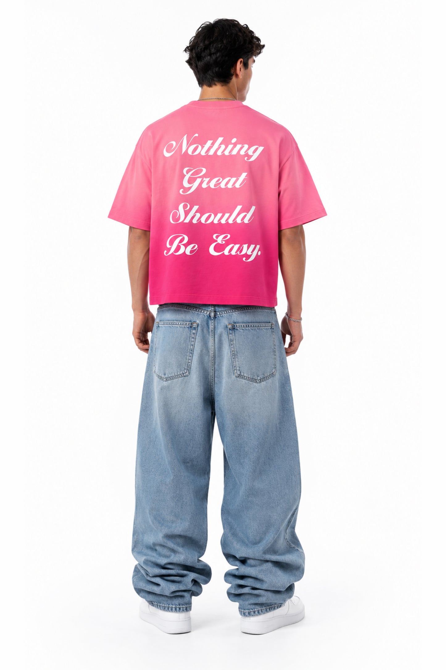 NOTHING GREAT OMBRE WASH BOXY FIT OVERSIZED T-SHIRT