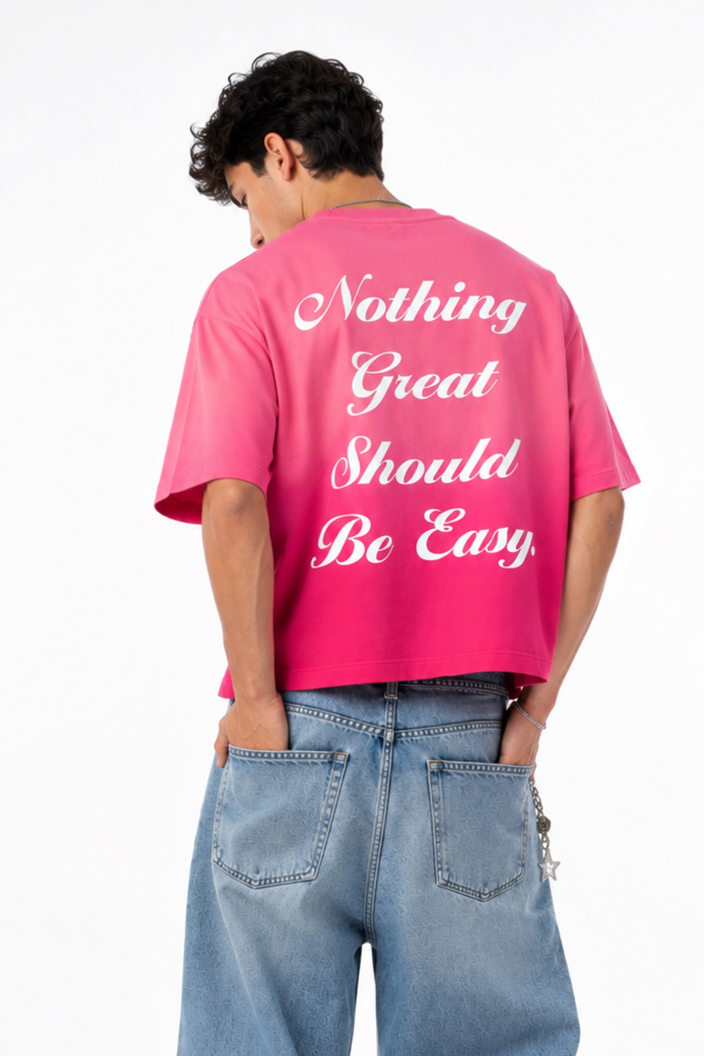 NOTHING GREAT OMBRE WASH BOXY FIT OVERSIZED T-SHIRT