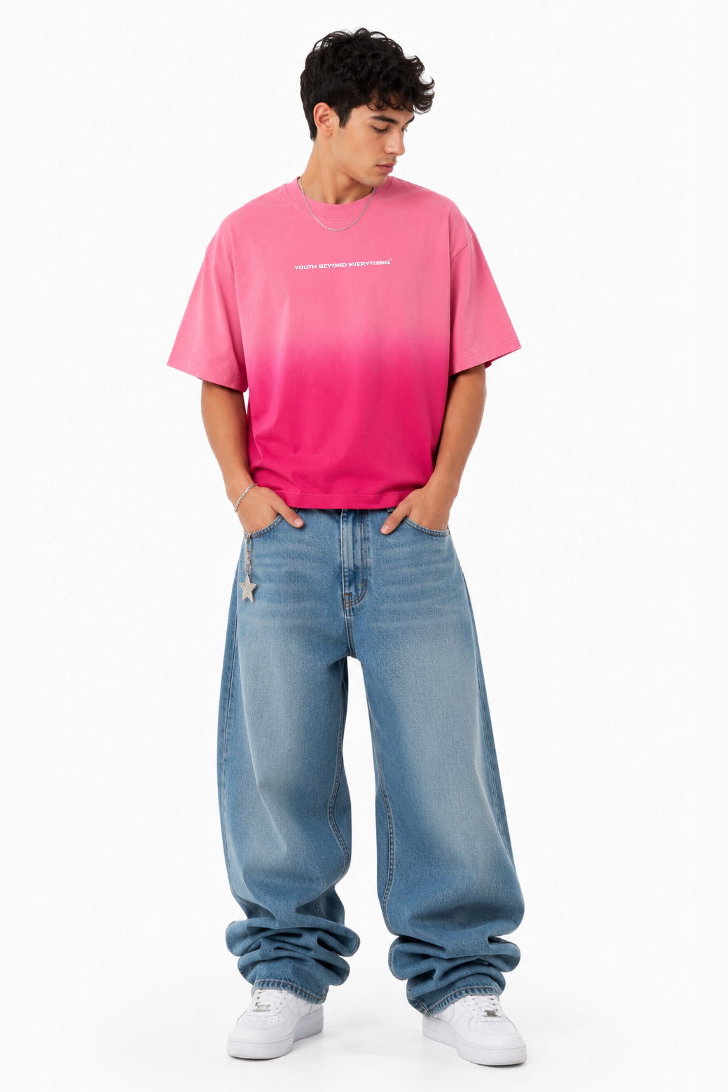 NOTHING GREAT OMBRE WASH BOXY FIT OVERSIZED T-SHIRT